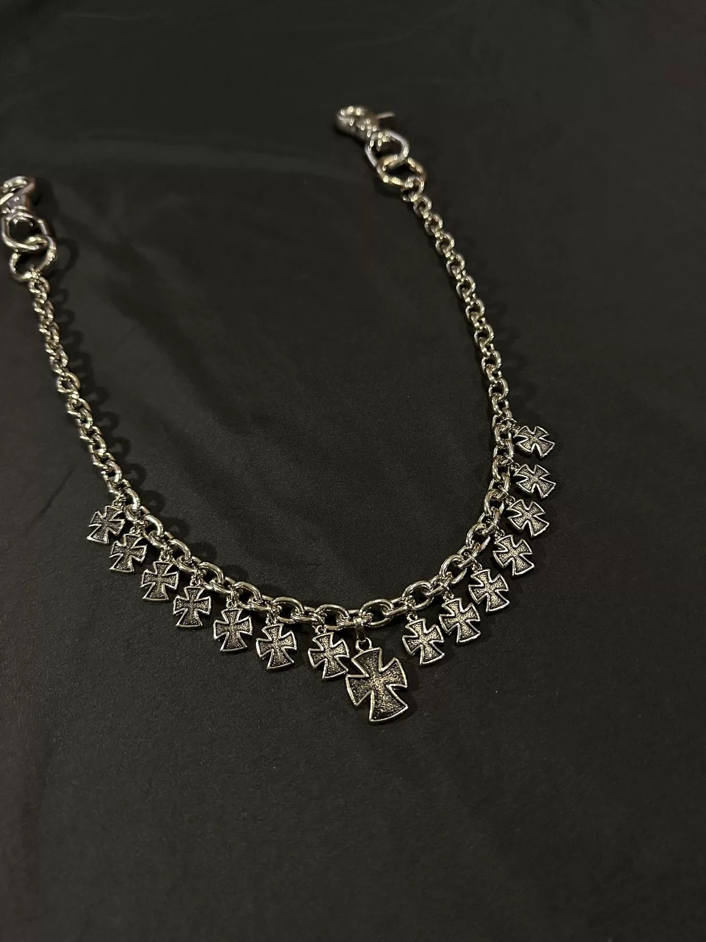 Vintage Vintage 90s Silver Cross Pants Chain Size ONE SIZE - 3 Thumbnail