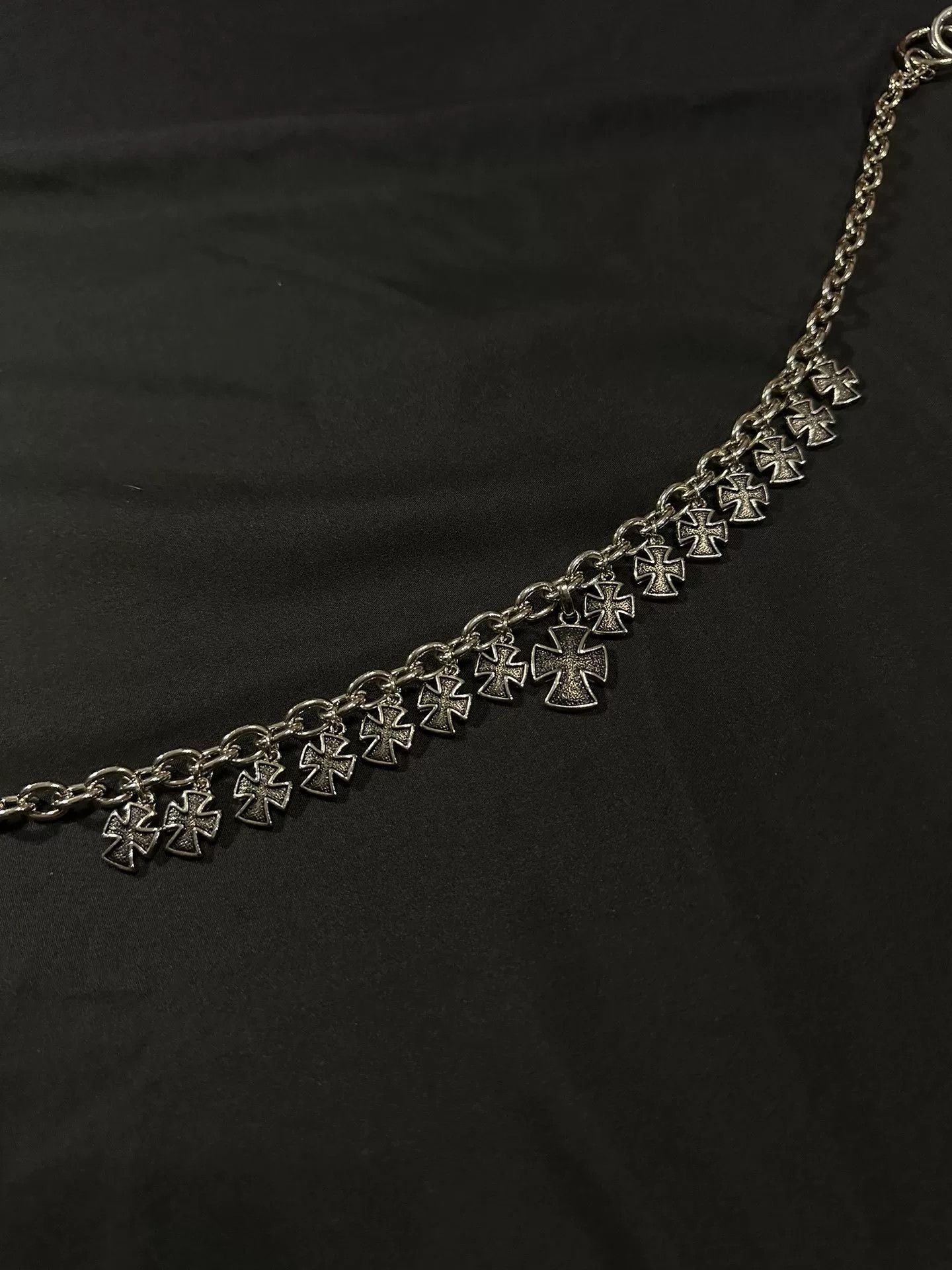 Vintage Vintage 90s Silver Cross Pants Chain Size ONE SIZE - 8 Thumbnail