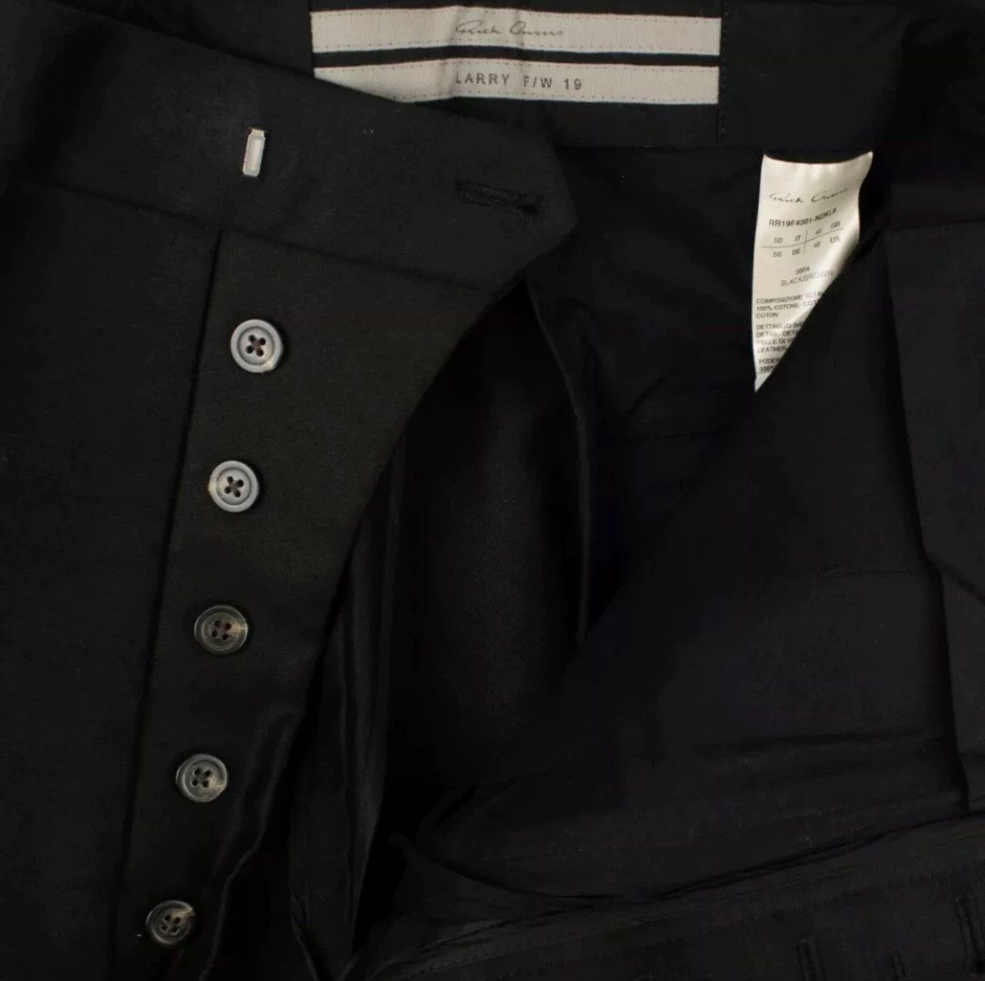 Rick Owens Rick Owens Larry Heavy Suit Trousers Size US 32 / EU 48 - 3 Thumbnail