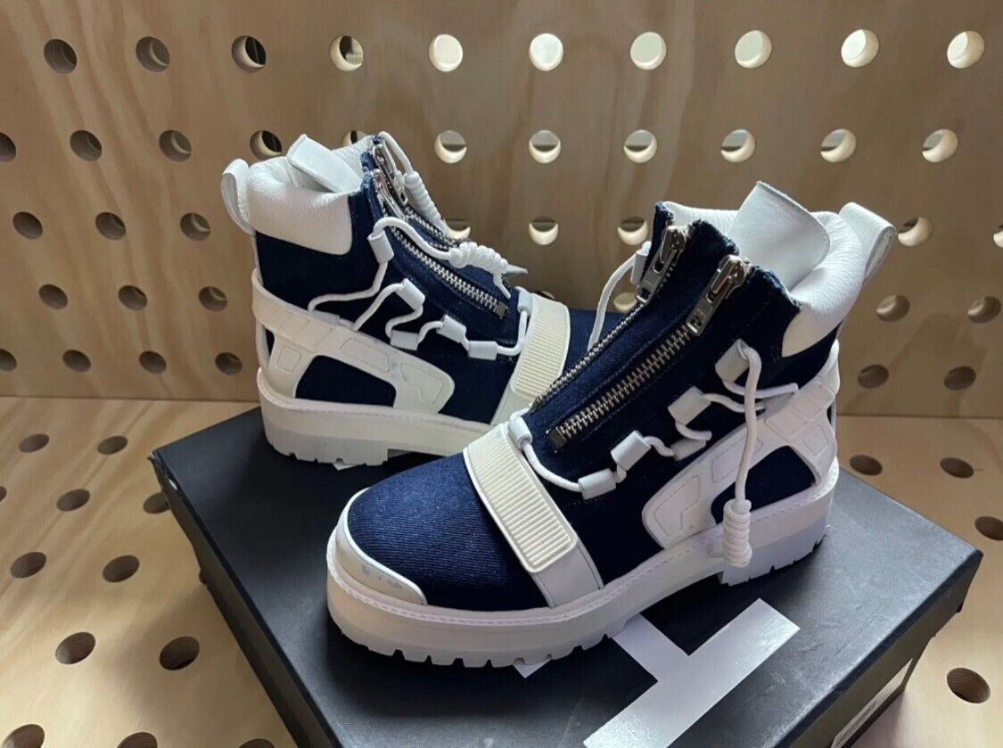 Hood By Air HBA Hood by Air Denim Hiking Boots Size US 5 / EU 37 - 2 Thumbnail