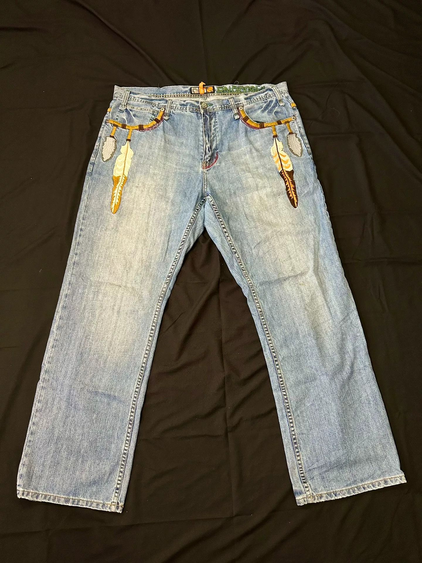 Vintage Vintage Akademiks Indian Baggy Jeans Size US 38 / EU 54 - 2 Thumbnail