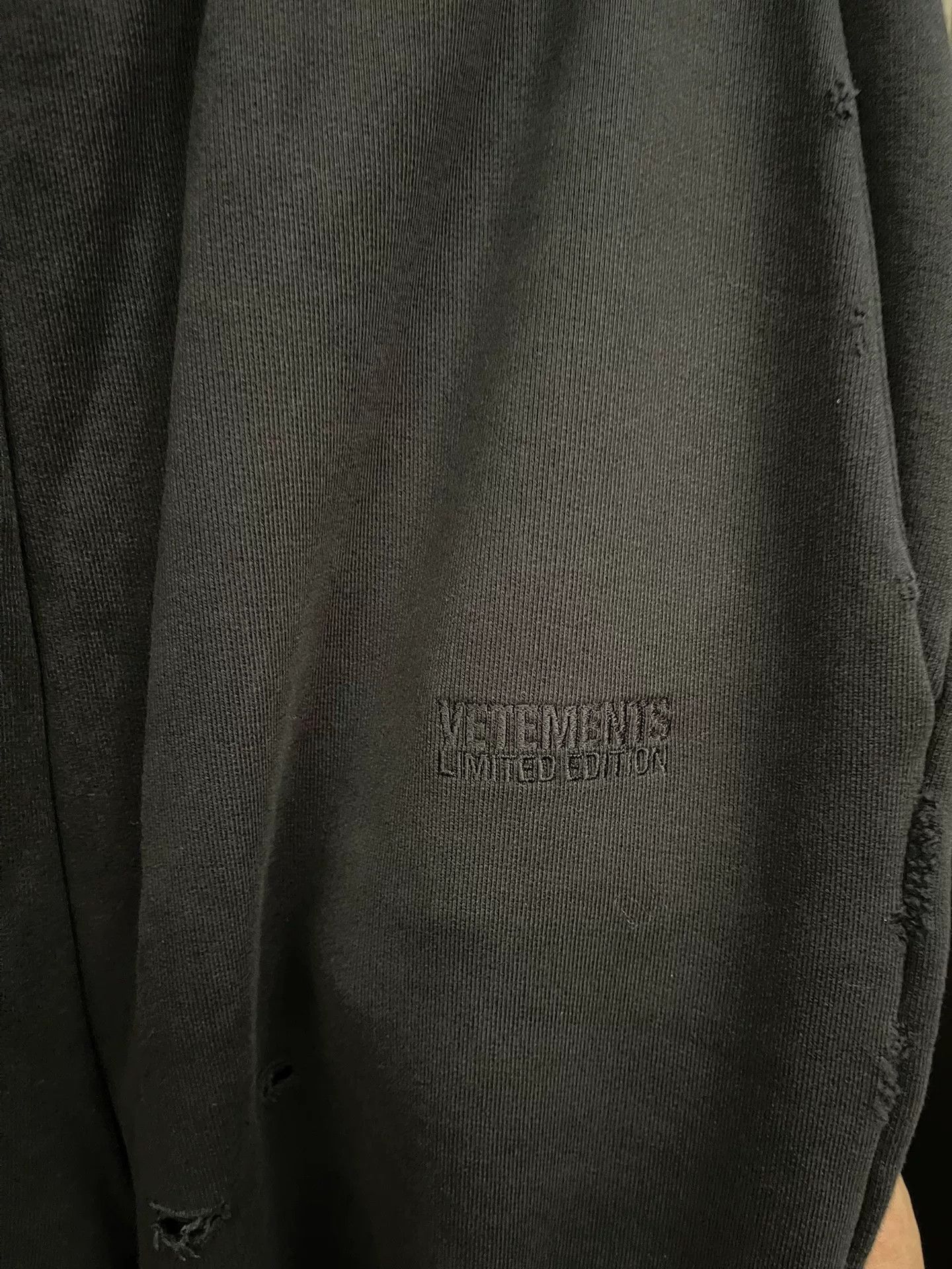 Vetements Vetements Wormhole Distressed Wide-Leg Pants Size US 26 / EU 42 - 5 Thumbnail
