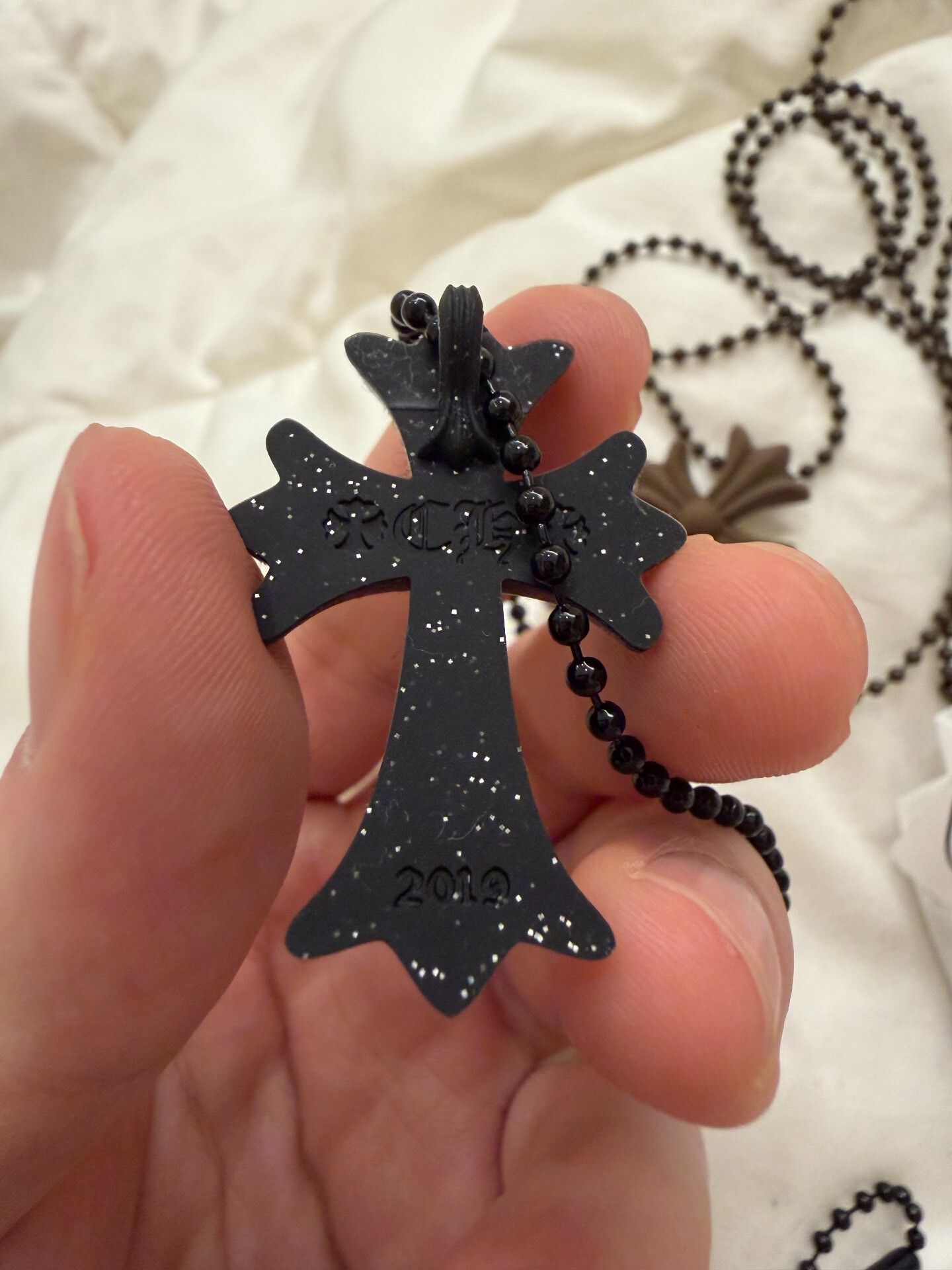 Chrome Hearts Chrome Hearts Shiny Black Resin Cross Size ONE SIZE - 2 Thumbnail