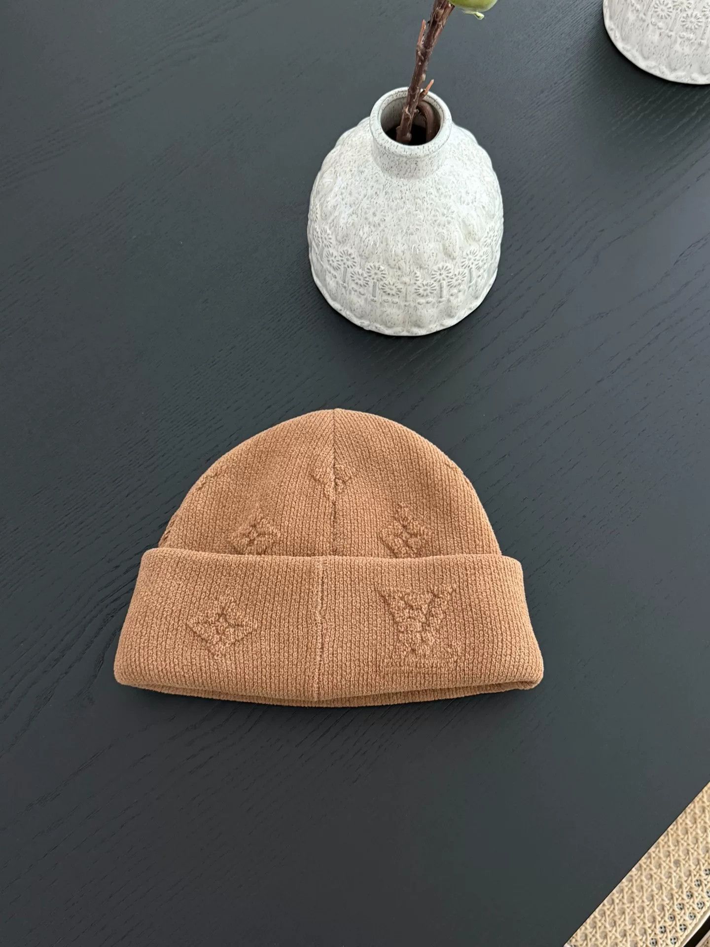 Louis Vuitton Louis Vuitton FW25 Monogram Brown Knit Beanie Size ONE SIZE - 2 Thumbnail