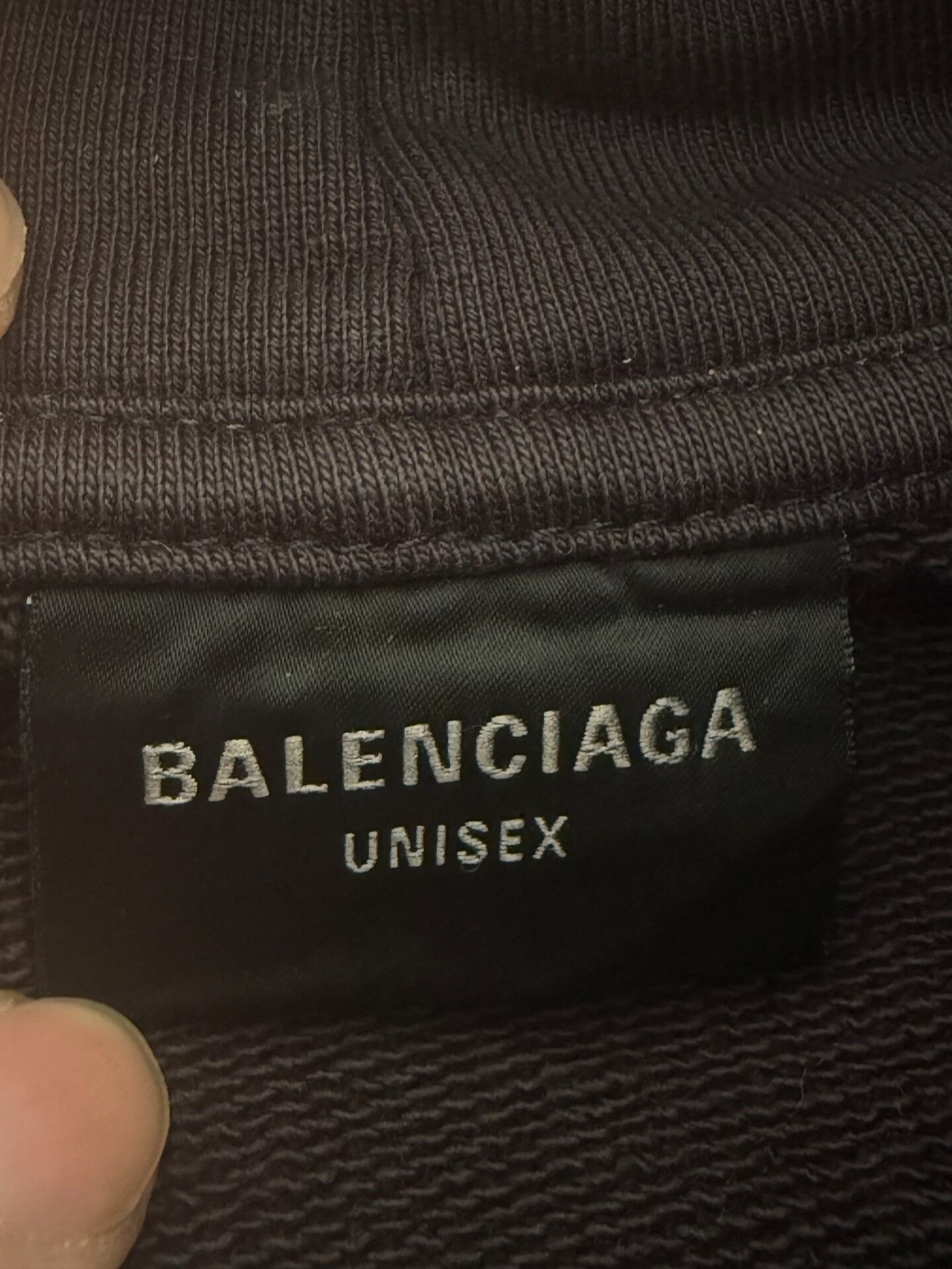 Balenciaga Balenciaga Logo Oversized Black Hoodie Size US L / EU 52-54 / 3 - 5 Thumbnail