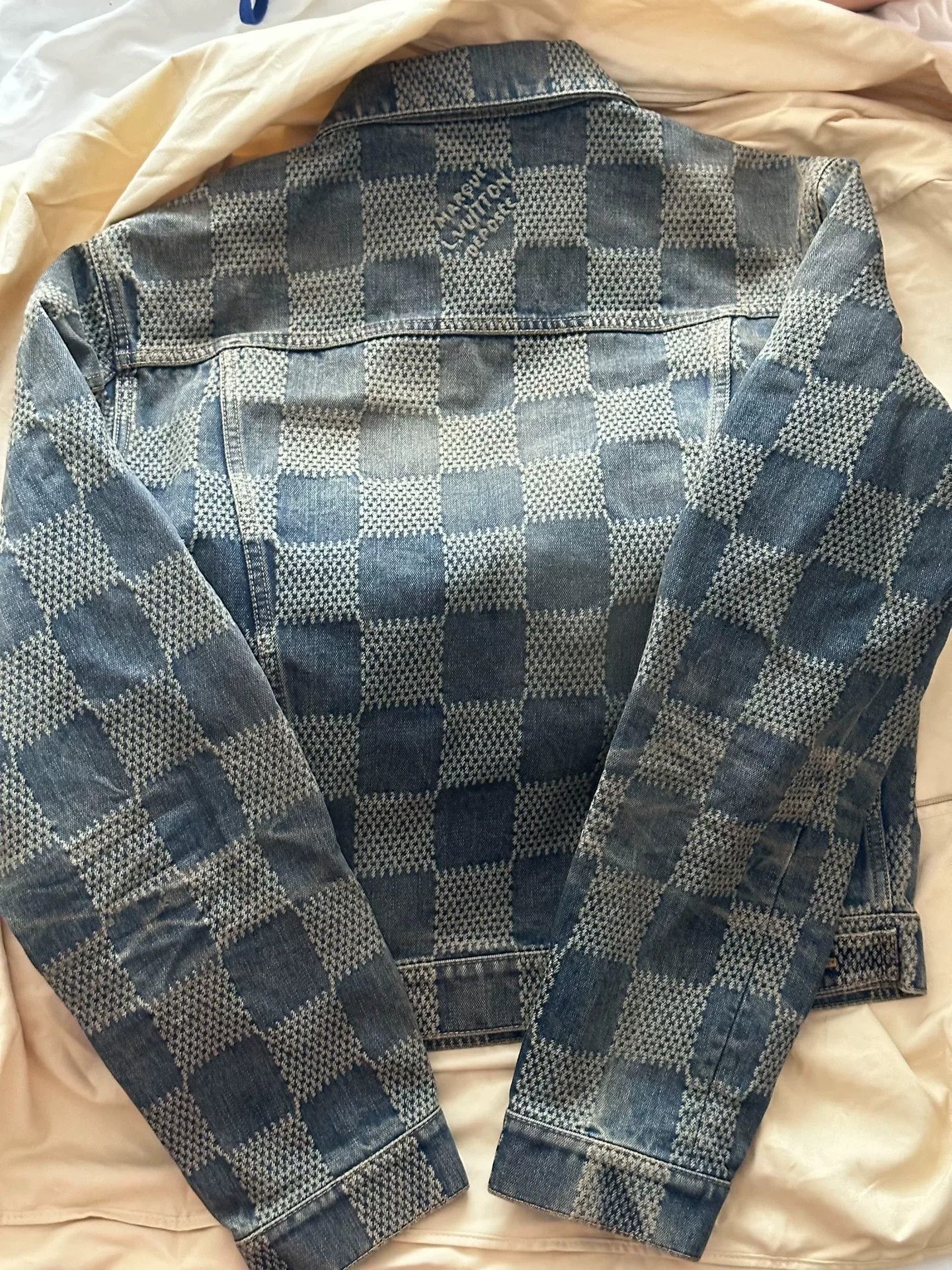 Louis Vuitton Louis Vuitton Lv24FW Dark Check Denim Jacket Size US M / EU 48-50 / 2 - 2 Thumbnail