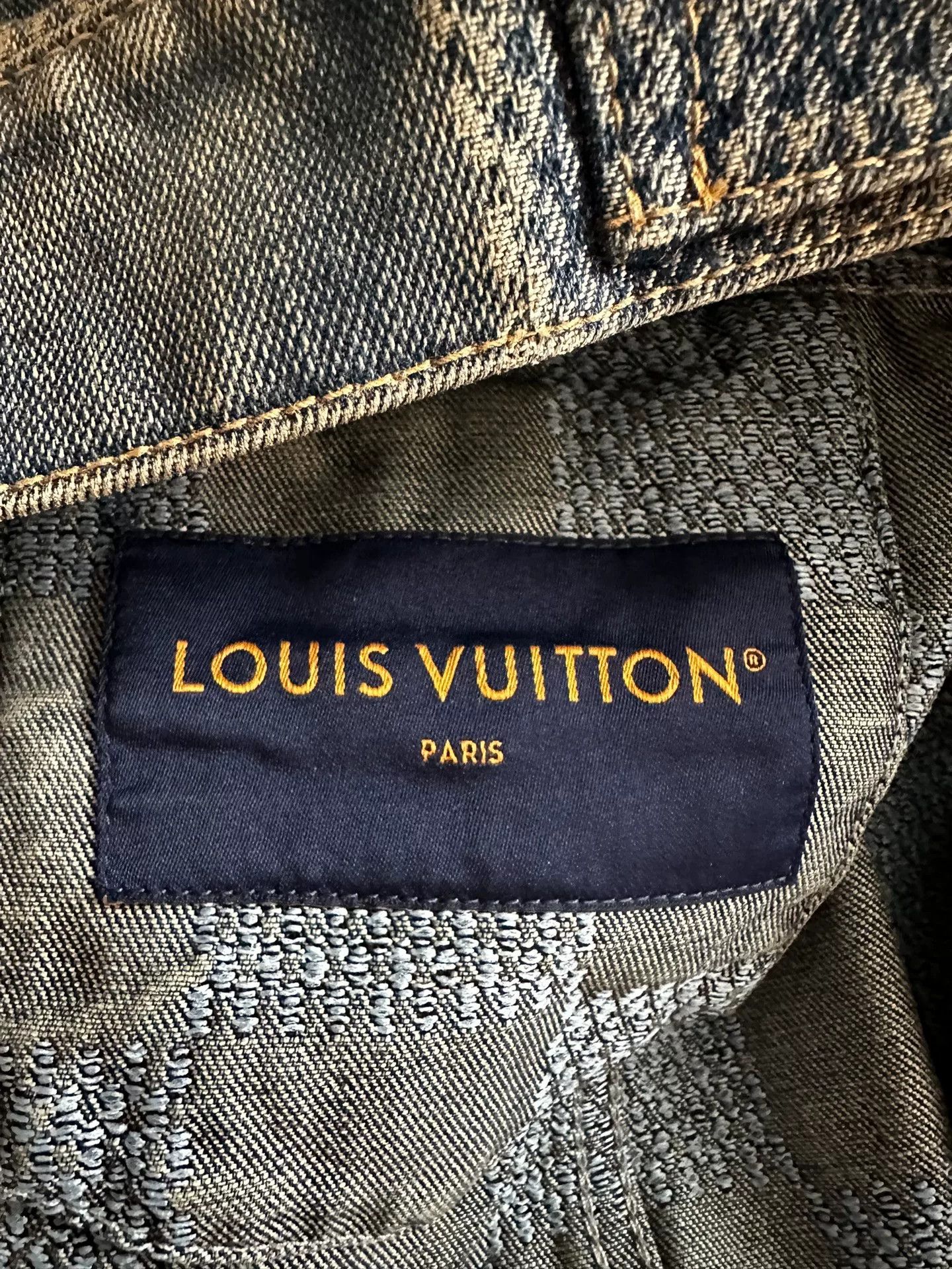 Louis Vuitton Louis Vuitton Lv24FW Dark Check Denim Jacket Size US M / EU 48-50 / 2 - 3 Thumbnail
