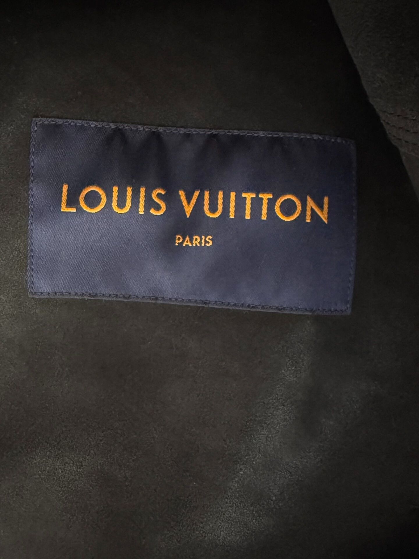 Virgil Abloh Louis Vuitton Runway Black Leather Jacket Size US L / EU 52-54 / 3 - 5 Thumbnail