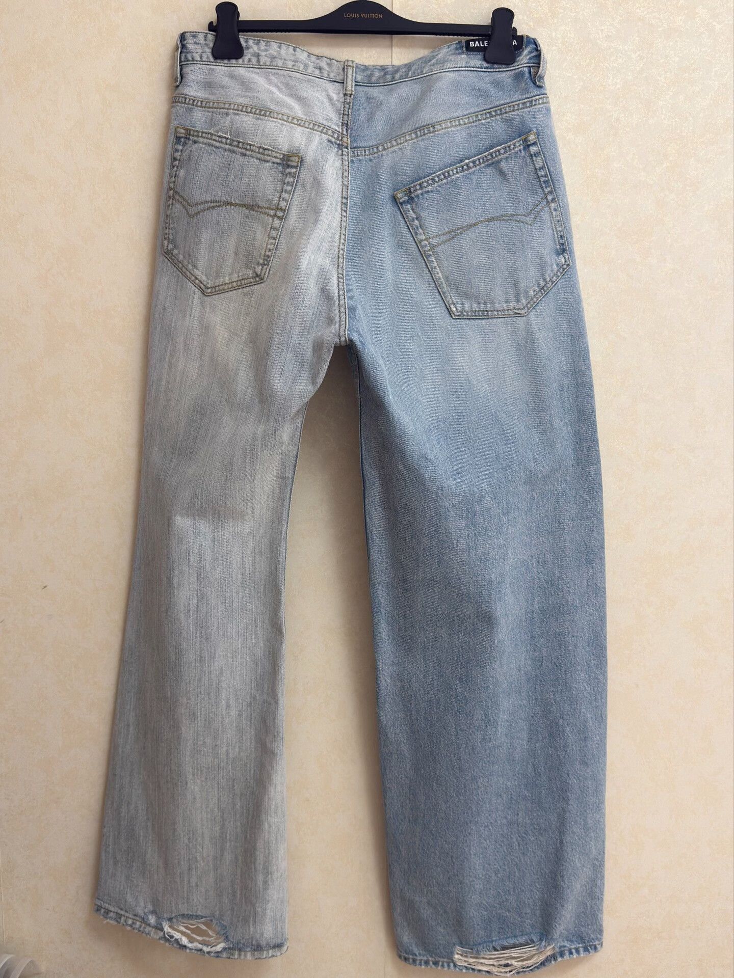 Balenciaga Balenciaga Runway Paneled Drawstring Flare Jeans Size 38" / US 16 / IT 52 - 3 Thumbnail