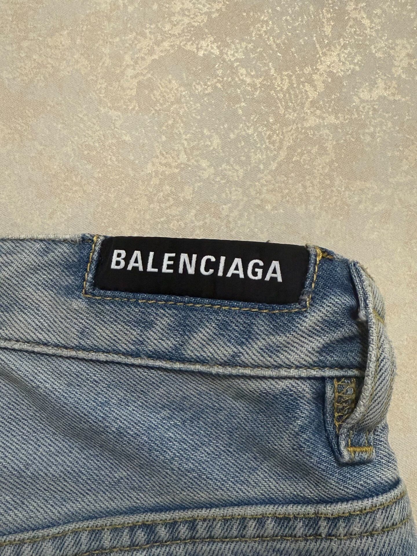 Balenciaga Balenciaga Runway Paneled Drawstring Flare Jeans Size 38" / US 16 / IT 52 - 4 Thumbnail