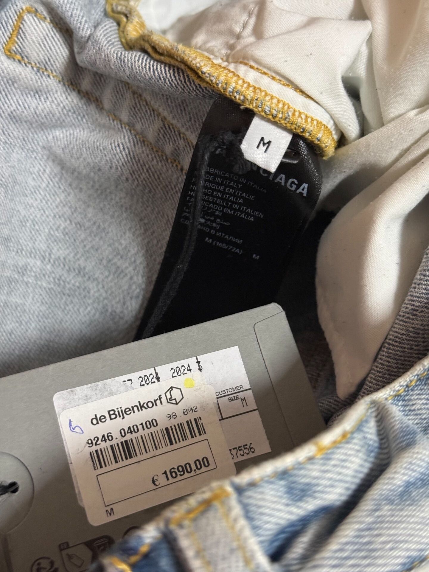 Balenciaga Balenciaga Runway Paneled Drawstring Flare Jeans Size 38" / US 16 / IT 52 - 5 Thumbnail