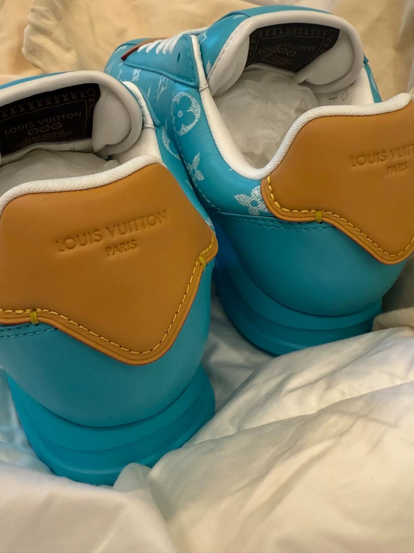 Louis Vuitton Louis Vuitton Nigo Buttersoft Tiffany Blue Sneaker Size US 8 / EU 41 - 4 Thumbnail