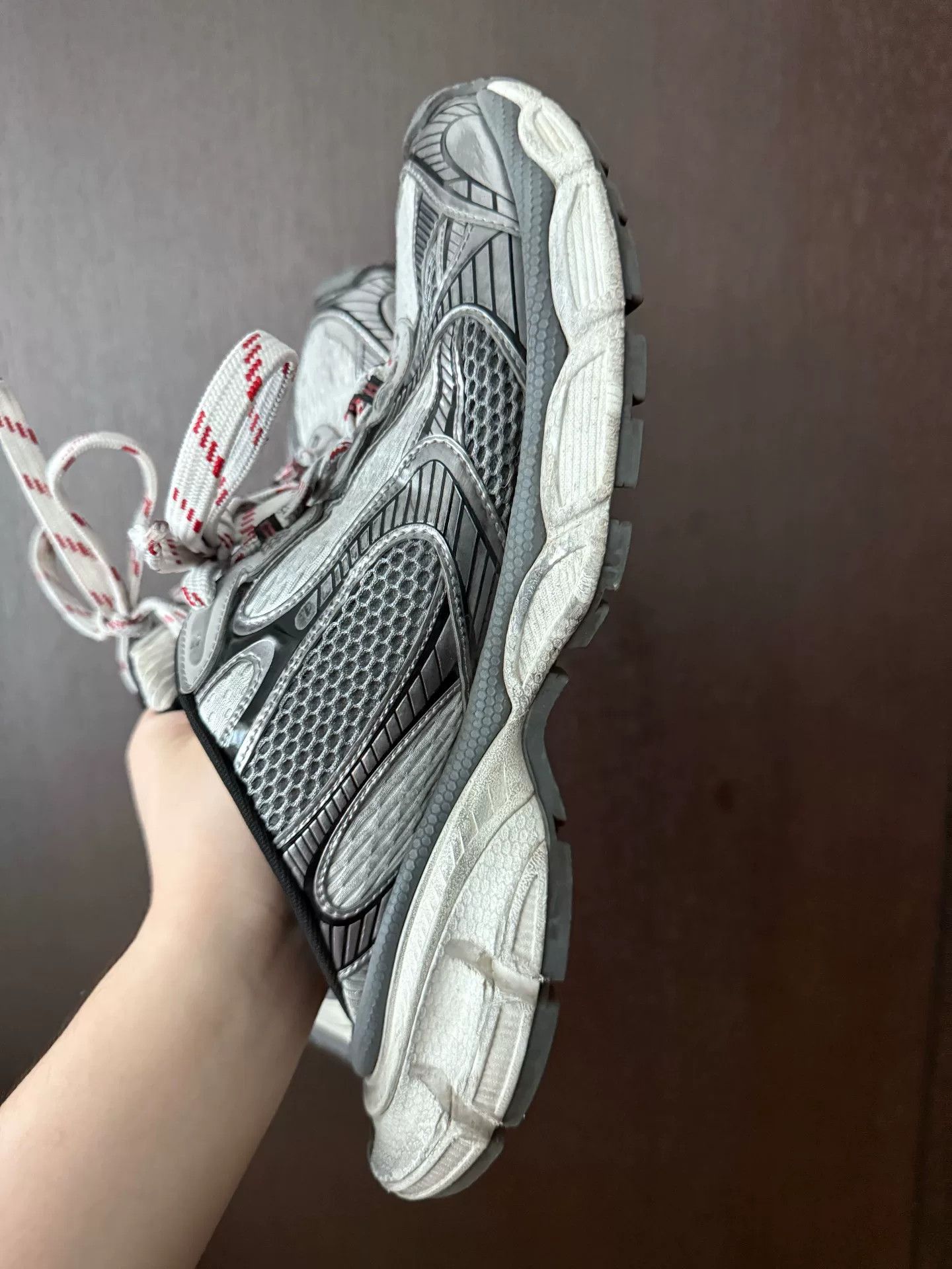 Balenciaga Balenciaga Runway Silver 3XL Slip-On Sneakers Size US 9 / EU 42 - 2 Thumbnail