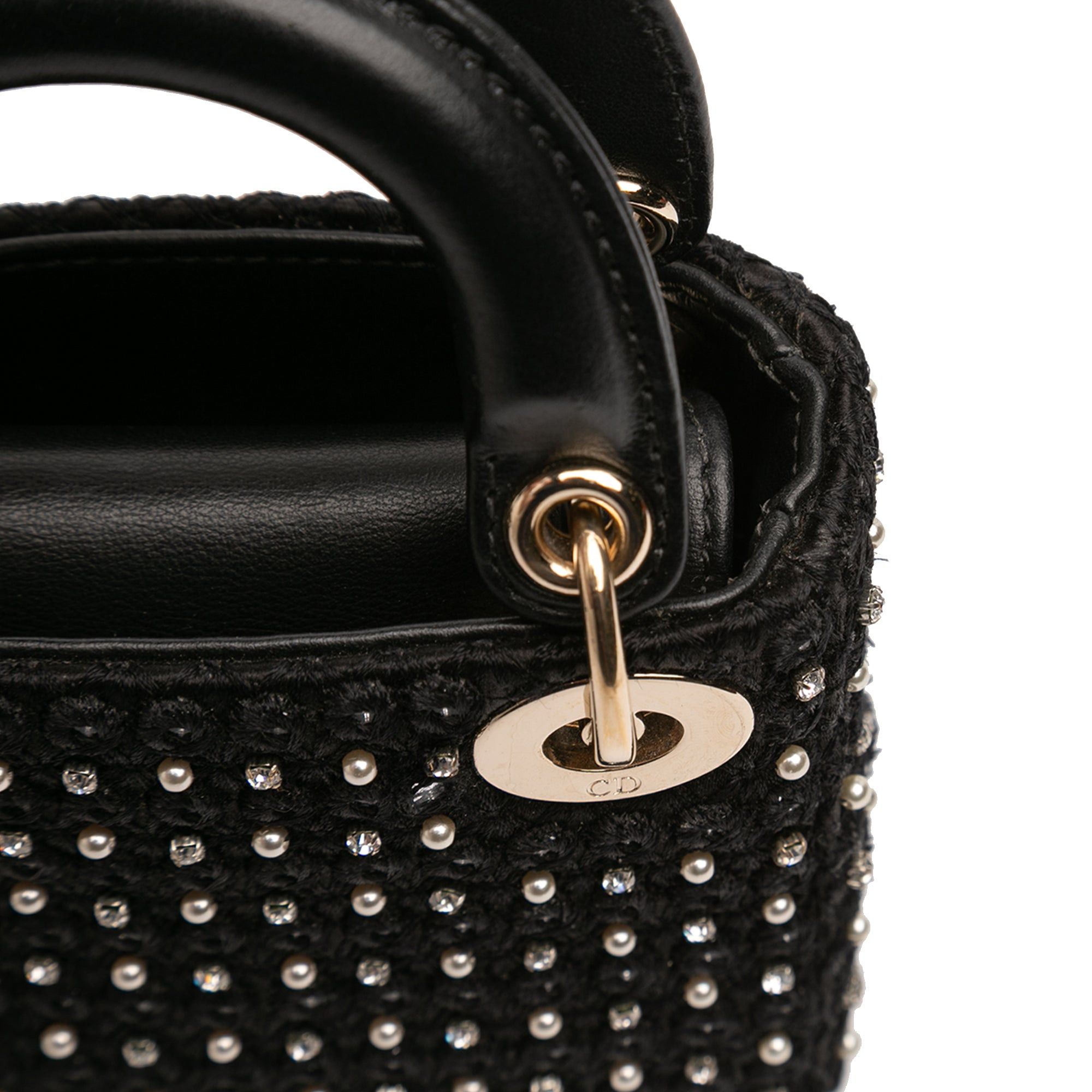 Dior Micro Satin Crystal Embellished Lady Dior Size ONE SIZE - 8 Thumbnail