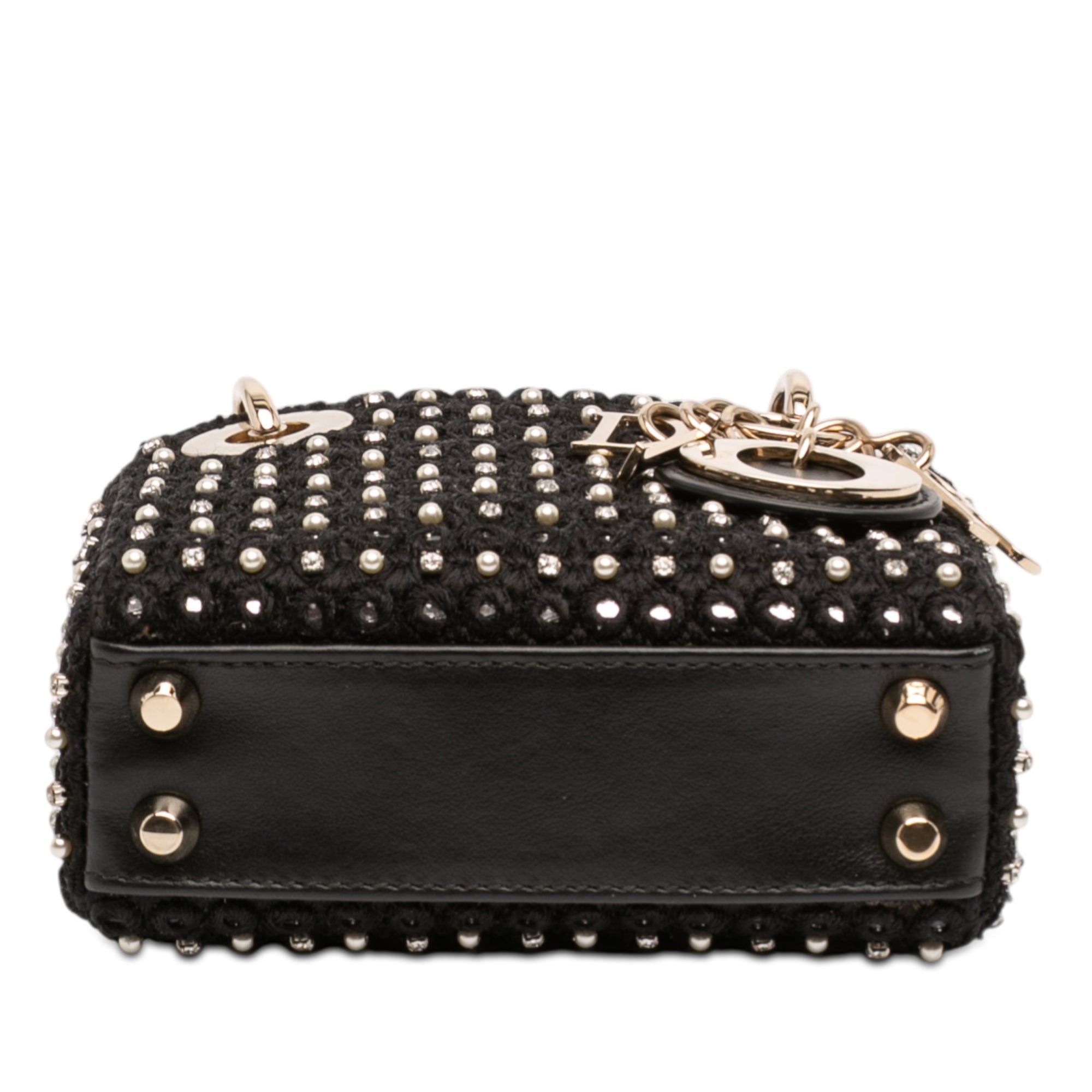 Dior Micro Satin Crystal Embellished Lady Dior Size ONE SIZE - 2 Thumbnail