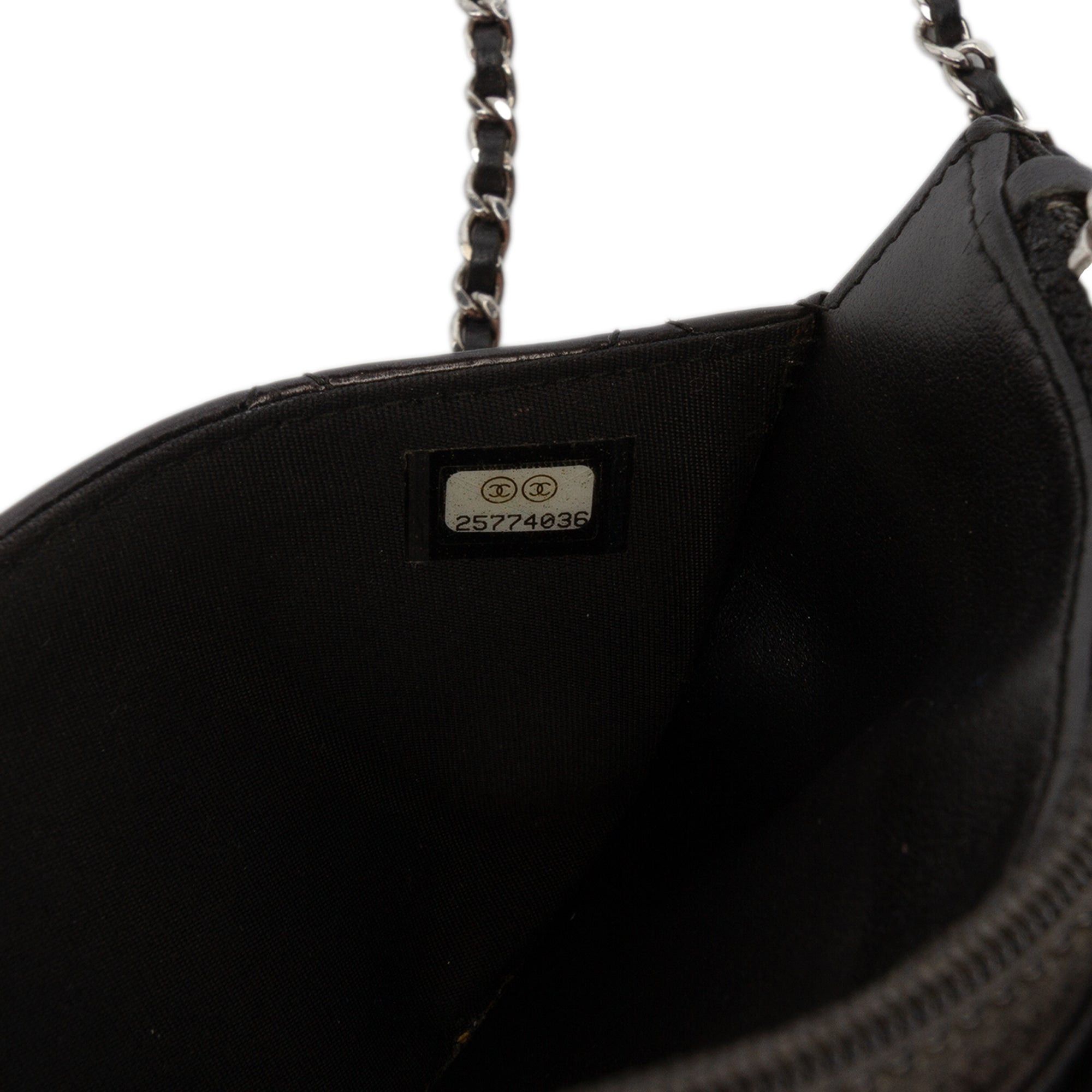 Chanel CC Quilted Crinkled Patent Wallet On Chain Size ONE SIZE - 6 Thumbnail