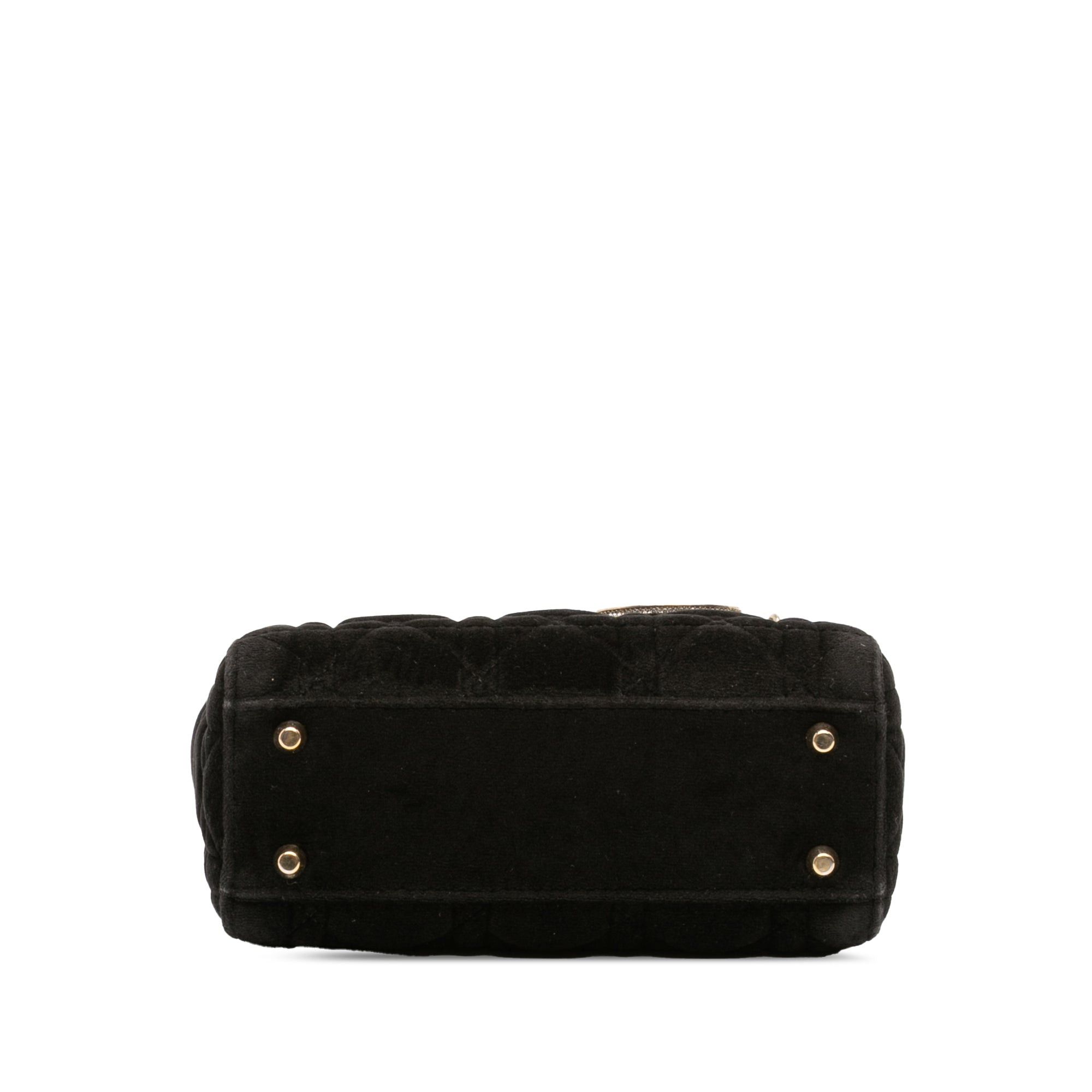 Dior Mini Velvet Cannage Lady Dior Size ONE SIZE - 3 Thumbnail