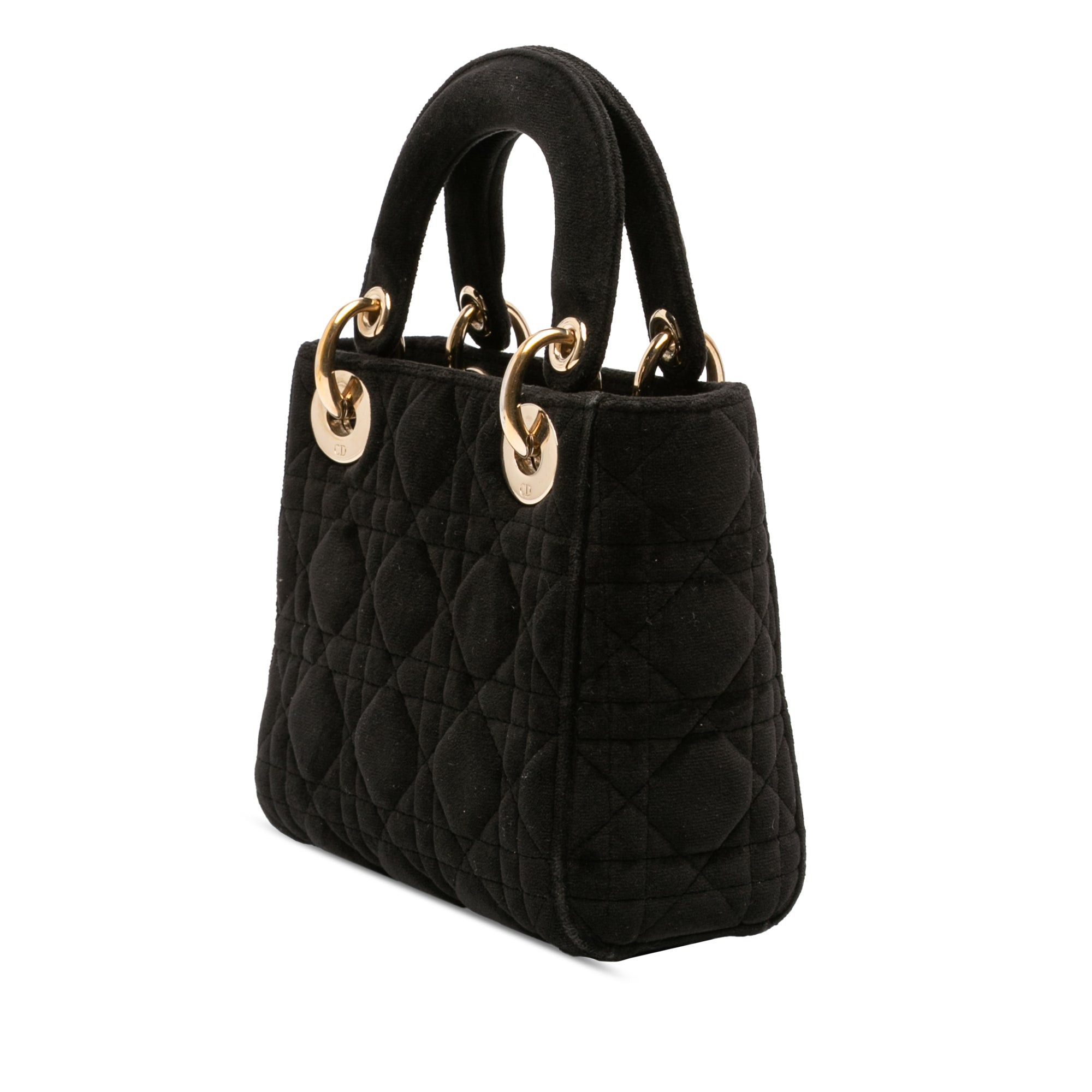 Dior Mini Velvet Cannage Lady Dior Size ONE SIZE - 2 Thumbnail