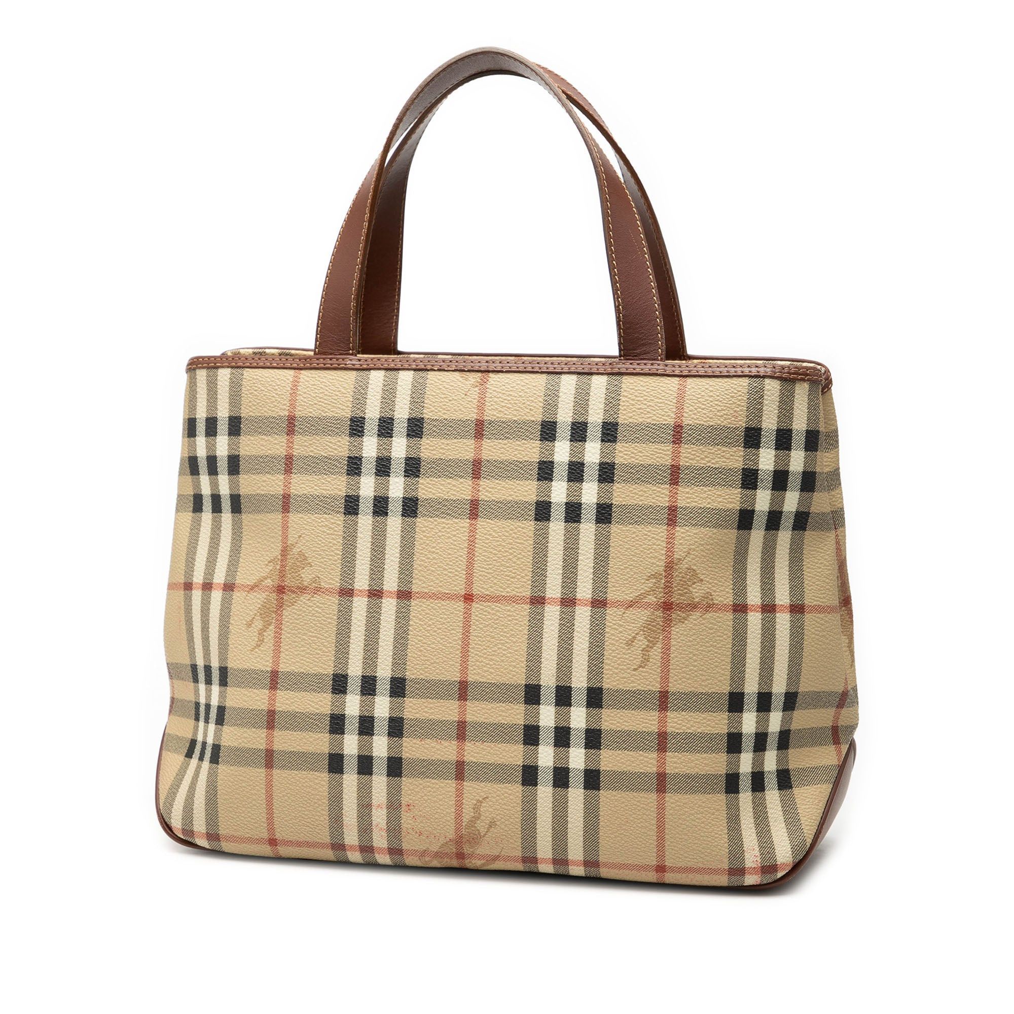 Burberry Haymarket Check Coated Canvas Tote Size ONE SIZE - 2 Thumbnail