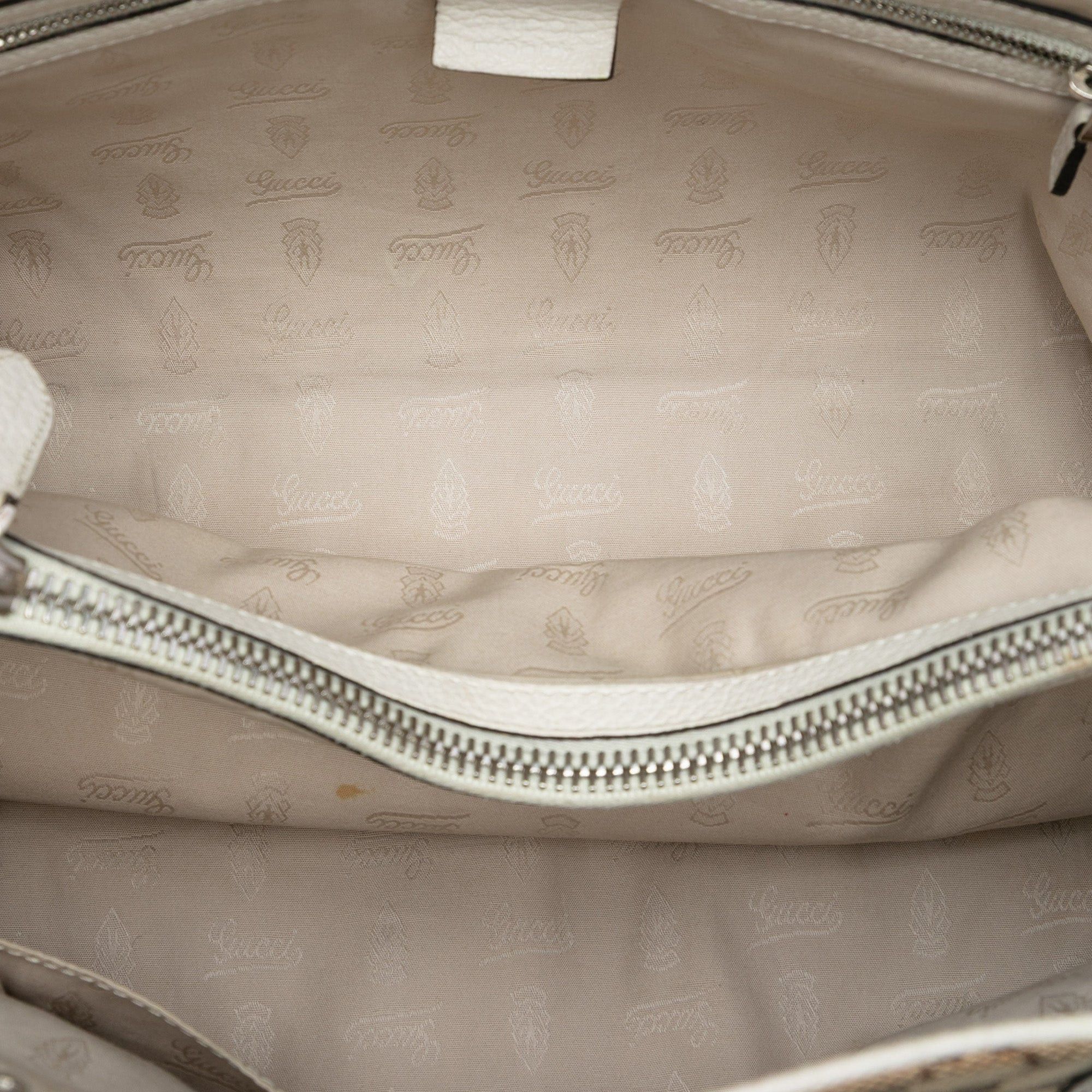 Gucci Medium GG Canvas Bamboo Libeccio Tote Size ONE SIZE - 4 Thumbnail