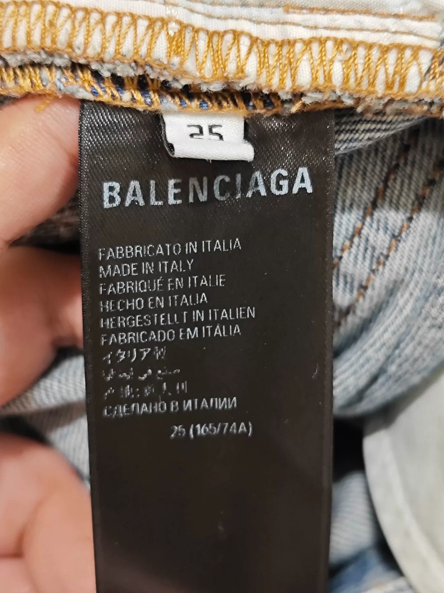 Balenciaga Balenciaga Show Washed Loose Jeans Size 25" / US 0 / IT 36 - 3 Thumbnail