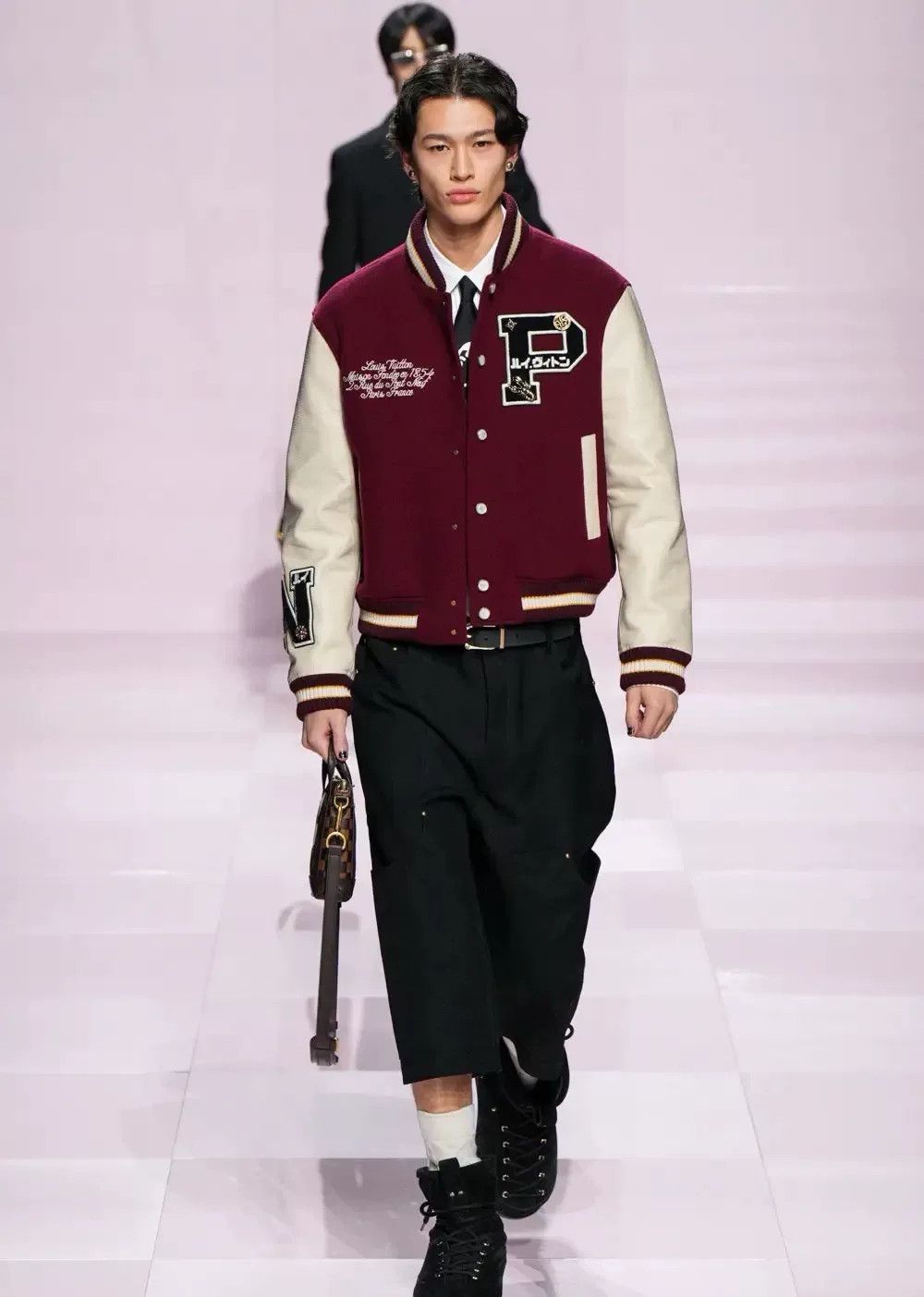 Louis Vuitton Louis Vuitton Nigo MTO Flocked Baseball Jacket Size US L / EU 52-54 / 3 - 8 Thumbnail