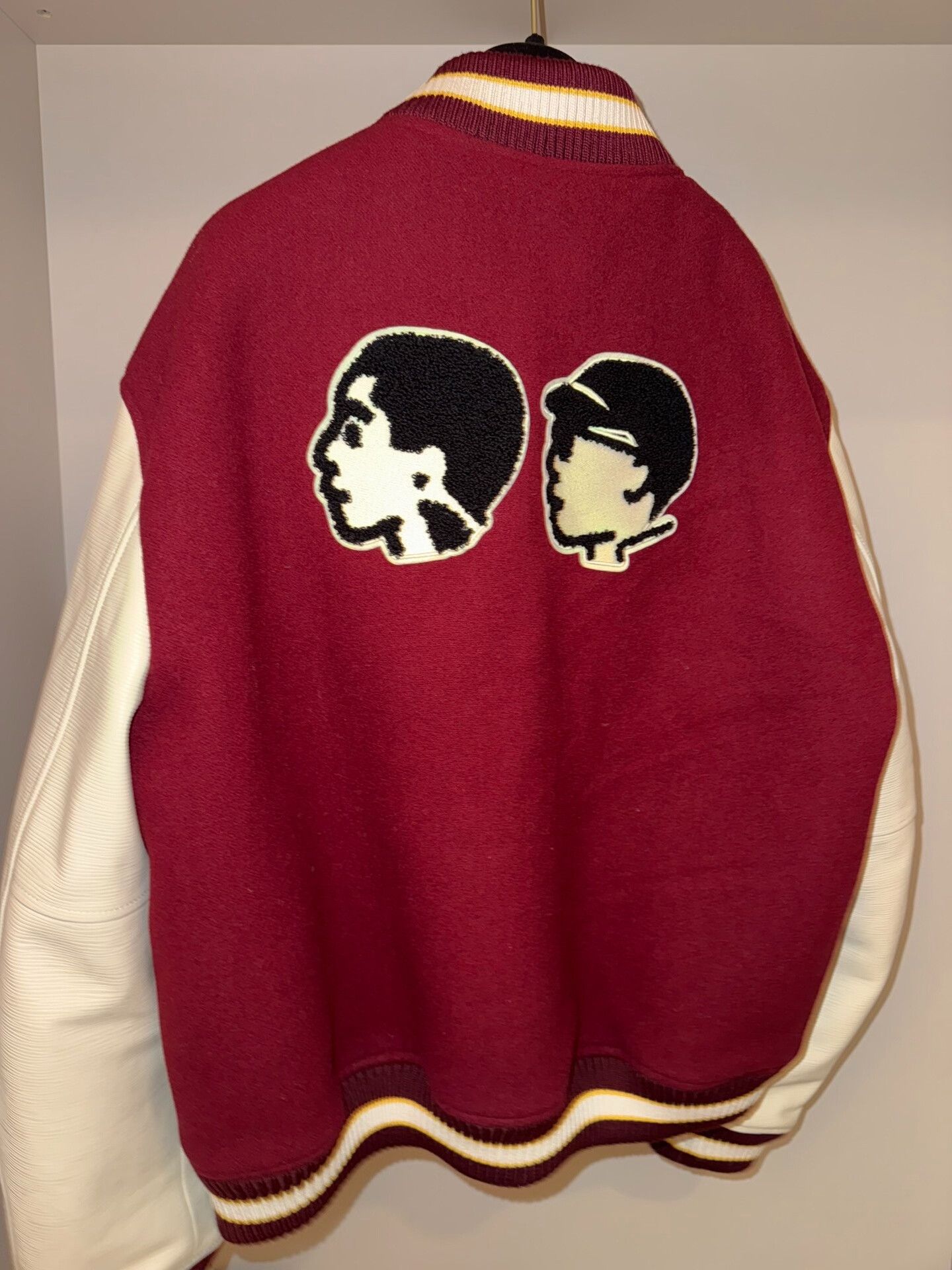 Louis Vuitton Louis Vuitton Nigo MTO Flocked Baseball Jacket Size US L / EU 52-54 / 3 - 3 Thumbnail