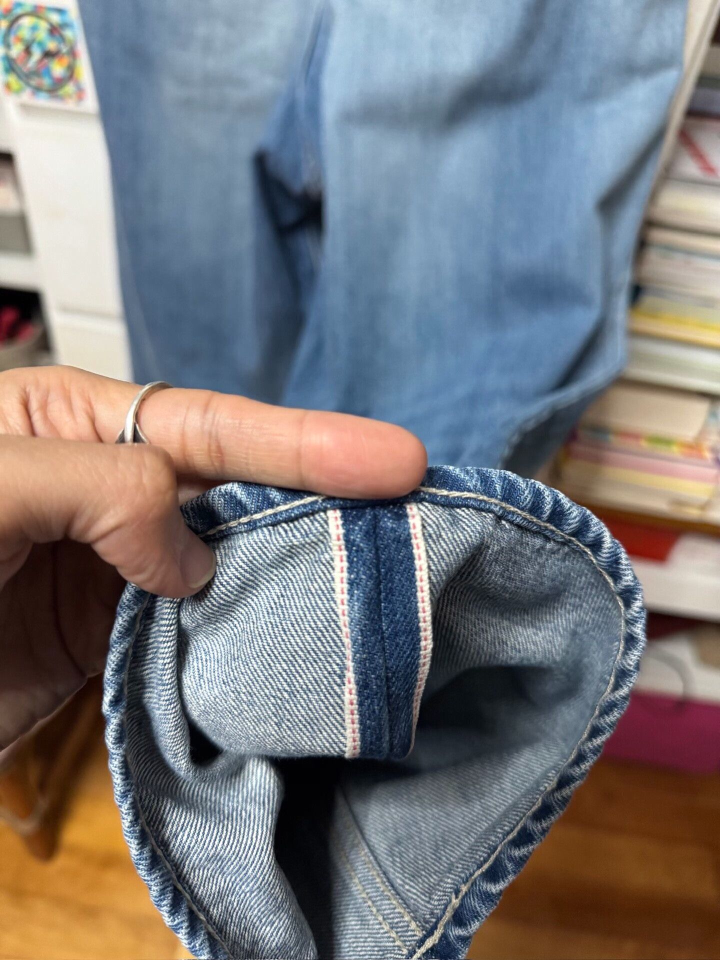 Beams Japan Graphpaper 23SS Selvage Denim Two Tuck Pants Size US 26 / EU 42 - 6 Thumbnail
