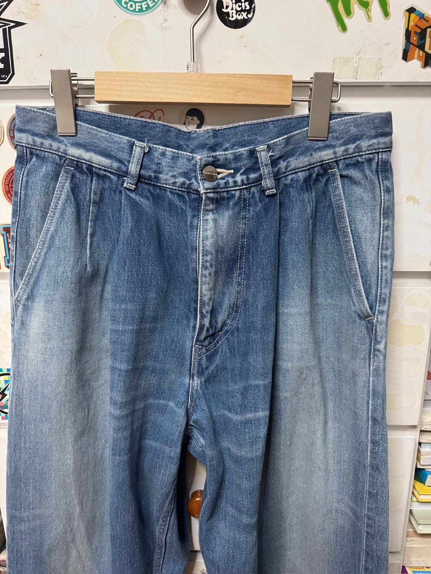 Beams Japan Graphpaper 23SS Selvage Denim Two Tuck Pants Size US 26 / EU 42 - 2 Thumbnail