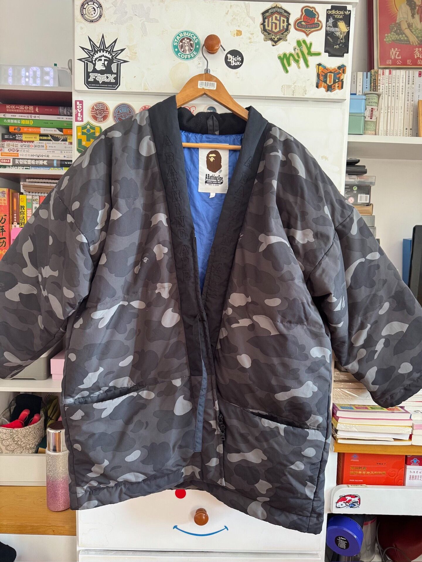 Bape Bape Black Camo Down Robe Jacket Size US L / EU 52-54 / 3 - 2 Thumbnail