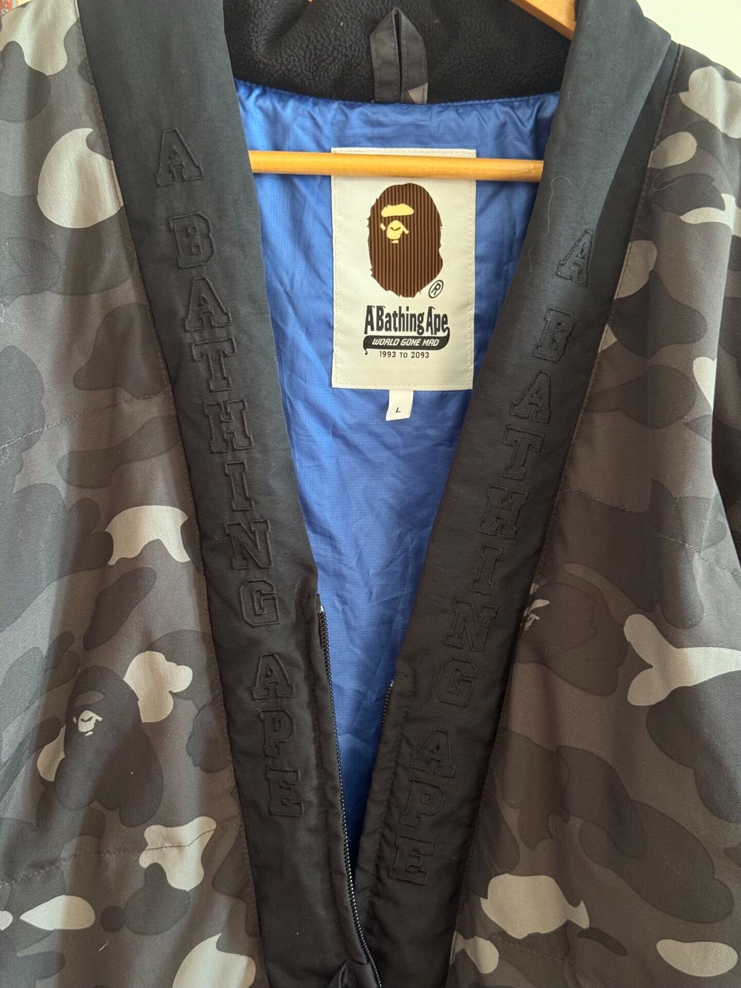 Bape Bape Black Camo Down Robe Jacket Size US L / EU 52-54 / 3 - 4 Thumbnail