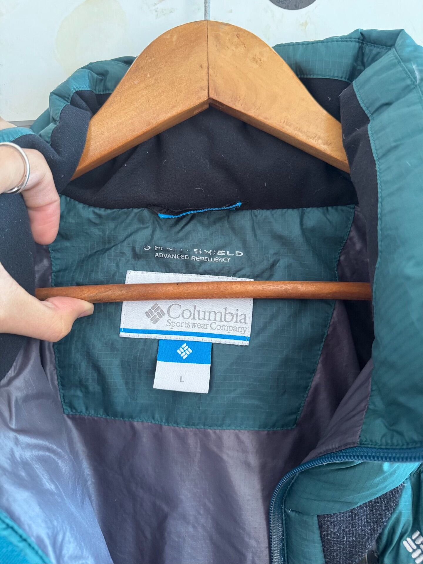 Patagonia Columbia Green Puffer Down Jacket Size US L / EU 52-54 / 3 - 3 Thumbnail