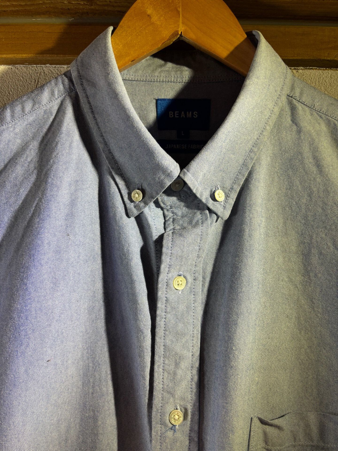 Beams Japan Beams Blue Label Textured Oxford Oversized Shirt Size US L / EU 52-54 / 3 - 3 Thumbnail