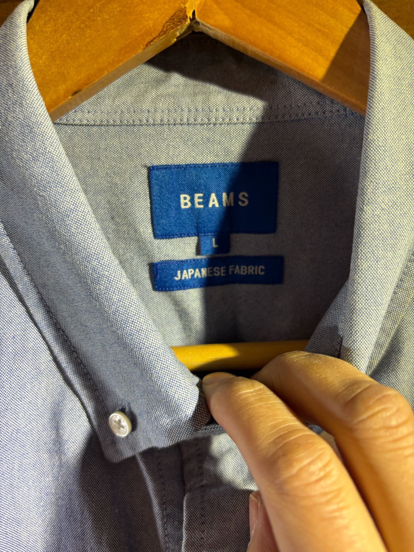Beams Japan Beams Blue Label Textured Oxford Oversized Shirt Size US L / EU 52-54 / 3 - 2 Thumbnail