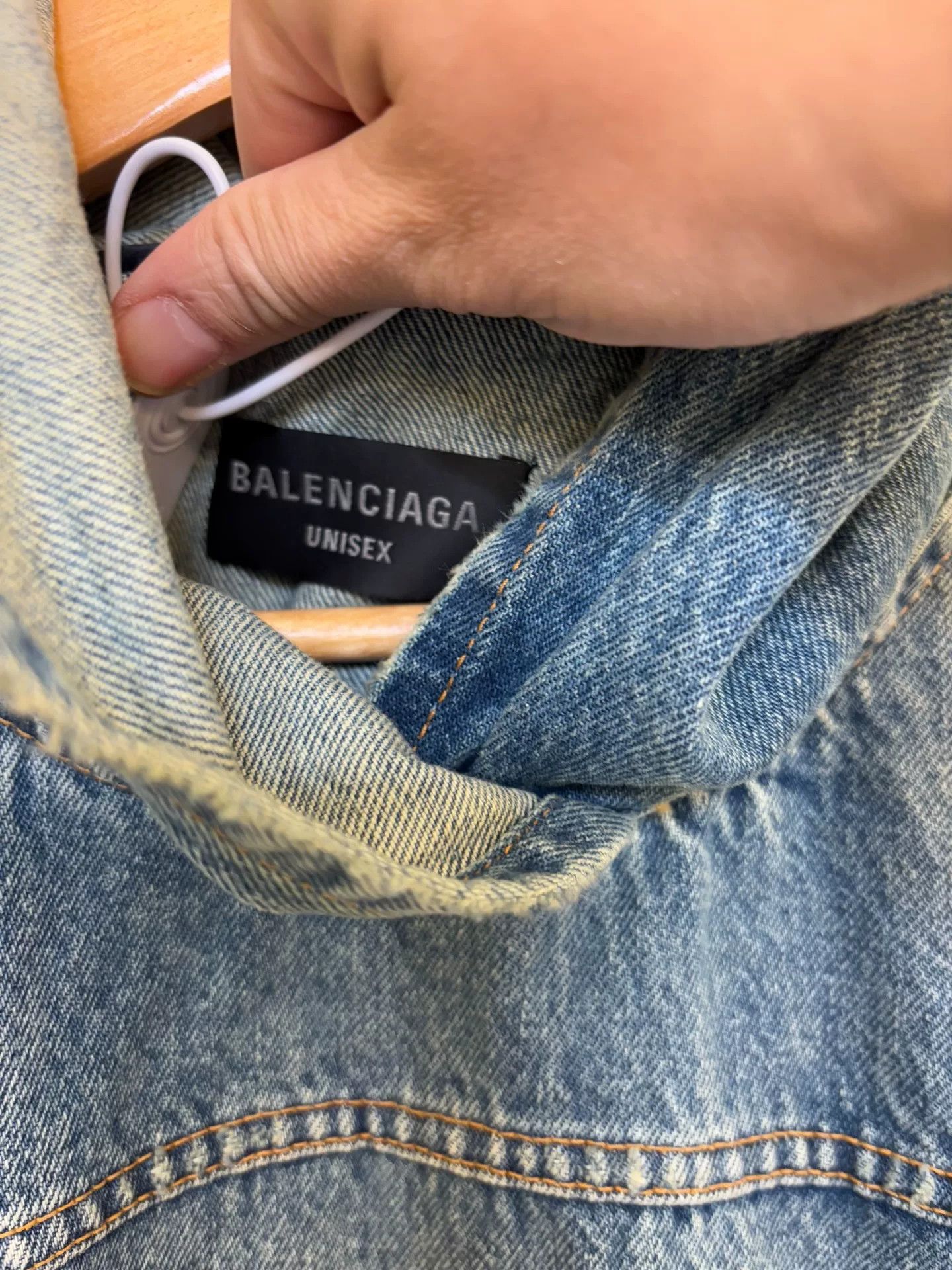 Balenciaga Balenciaga Hooded Denim Jacket Size US M / EU 48-50 / 2 - 2 Thumbnail