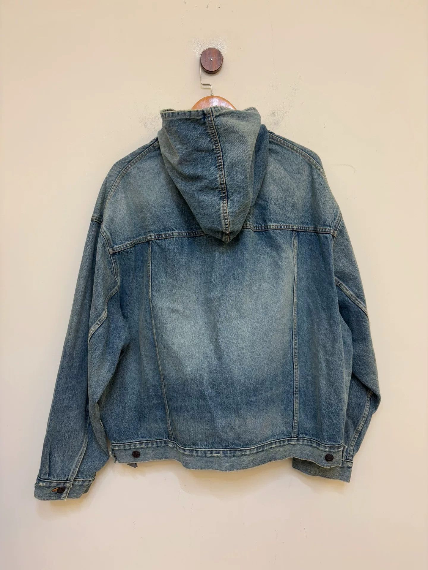 Balenciaga Balenciaga Hooded Denim Jacket Size US M / EU 48-50 / 2 - 6 Thumbnail