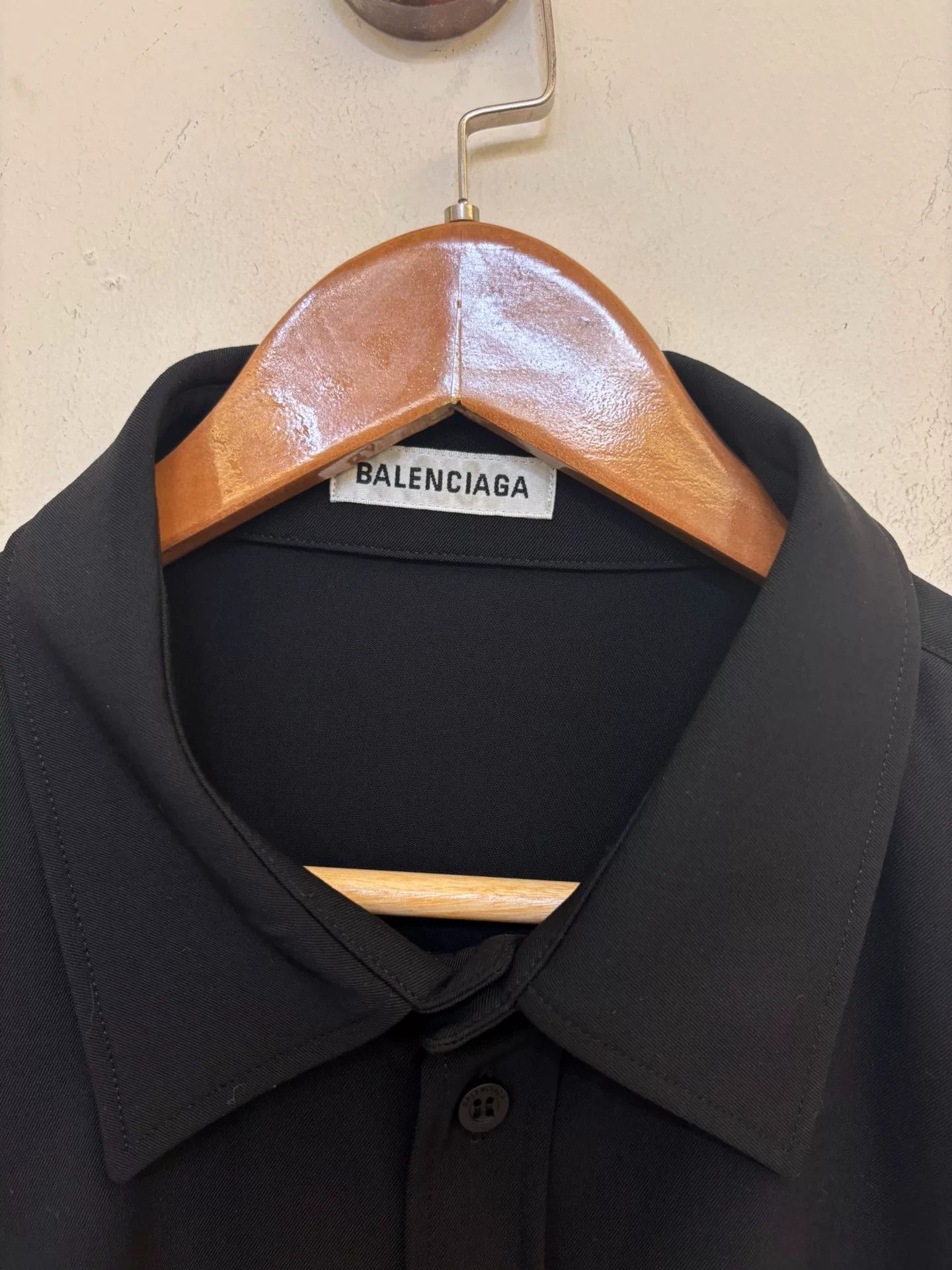 Balenciaga Balenciaga Fine Wool Shirt Size US L / EU 52-54 / 3 - 2 Thumbnail