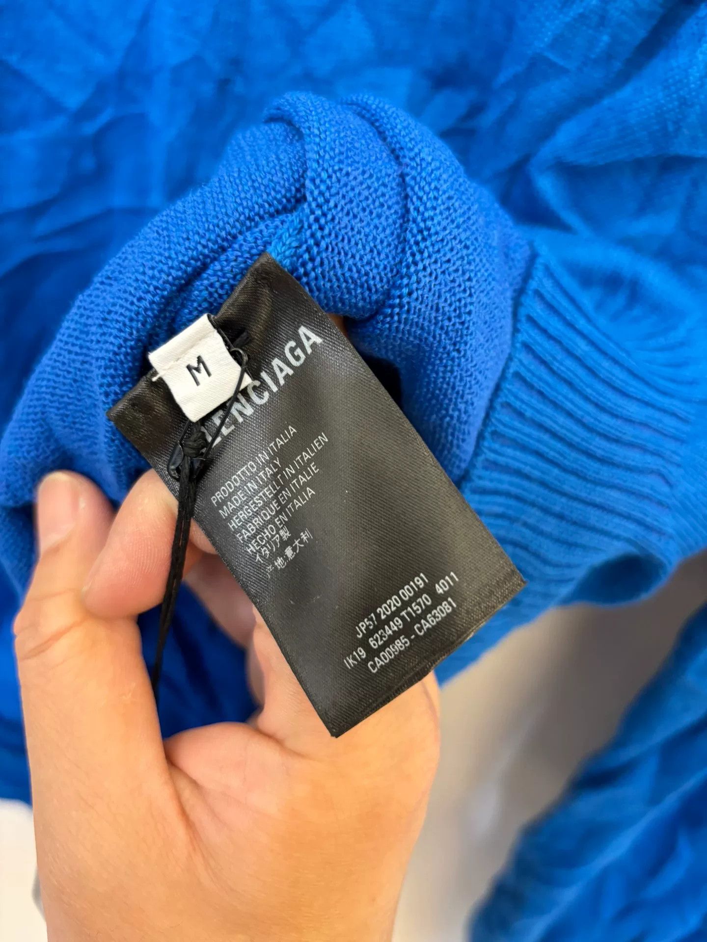 Balenciaga Balenciaga 20FW Pleated Knit Sweater Size US M / EU 48-50 / 2 - 8 Thumbnail
