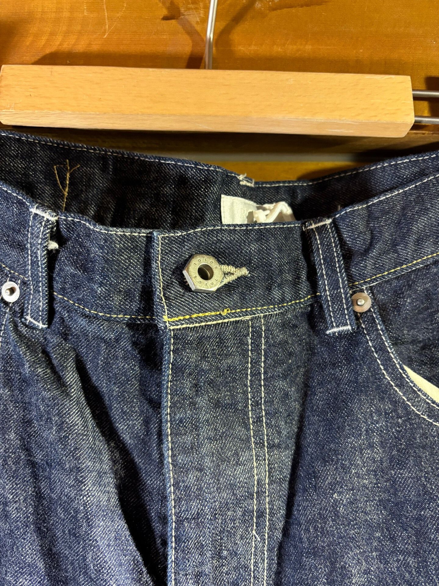 Comoli Rotol Long-Staple Cotton Denim Wide-Leg Pants Size 24" / US 00 / IT 34 - 2 Thumbnail