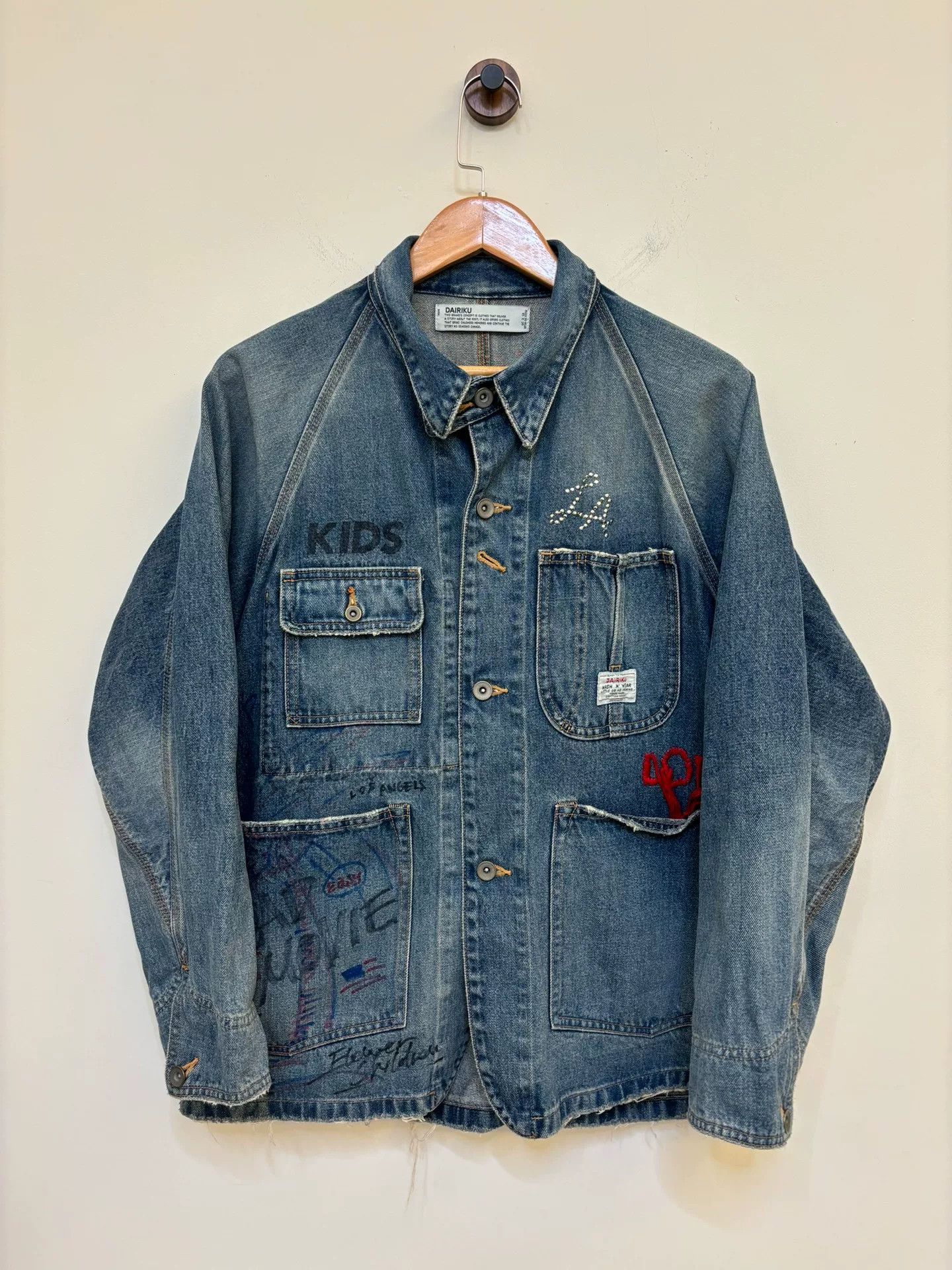 KUON Dairiku Limited Denim Jacket Size US M / EU 48-50 / 2 - 3 Thumbnail