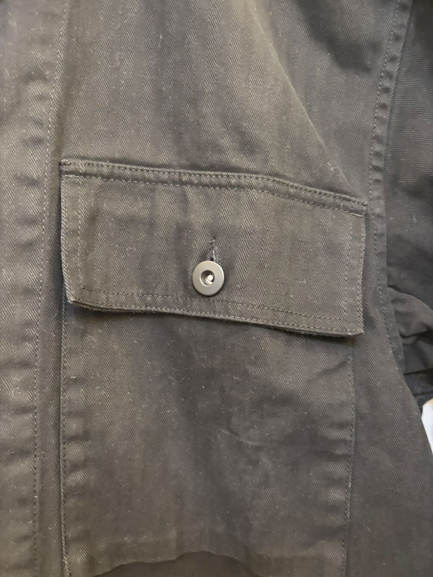 ADAM ET ROPE Wild Life Tailor Herringbone Washed CPO Jacket Size US L / EU 52-54 / 3 - 5 Thumbnail
