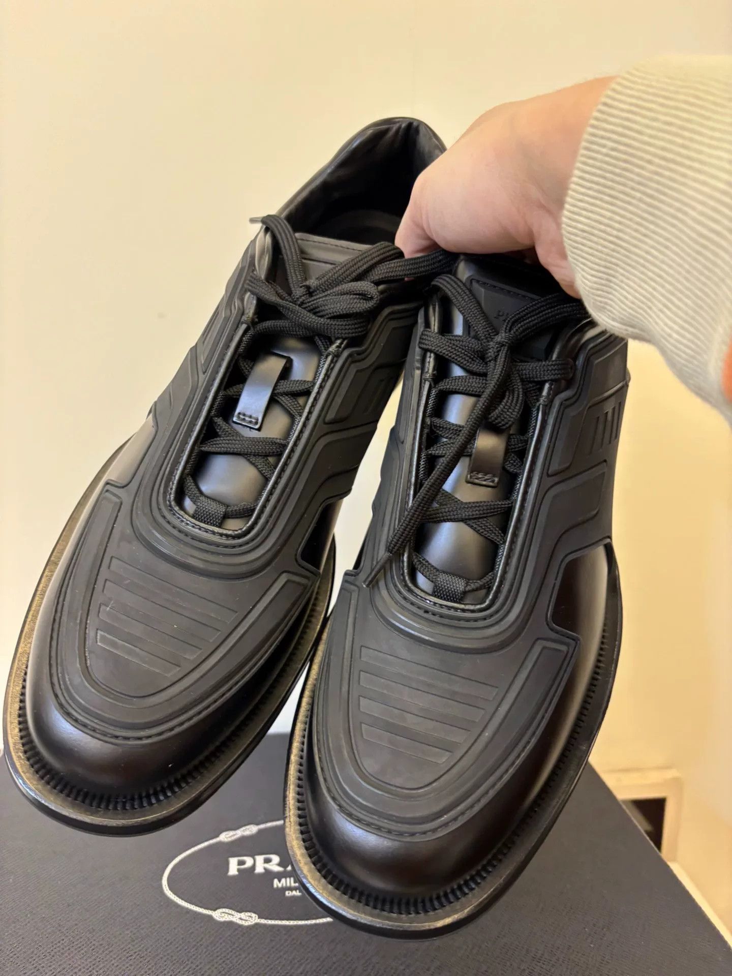 Prada Prada Functional Armor Leather Shoes Size US 10 / EU 43 - 4 Thumbnail