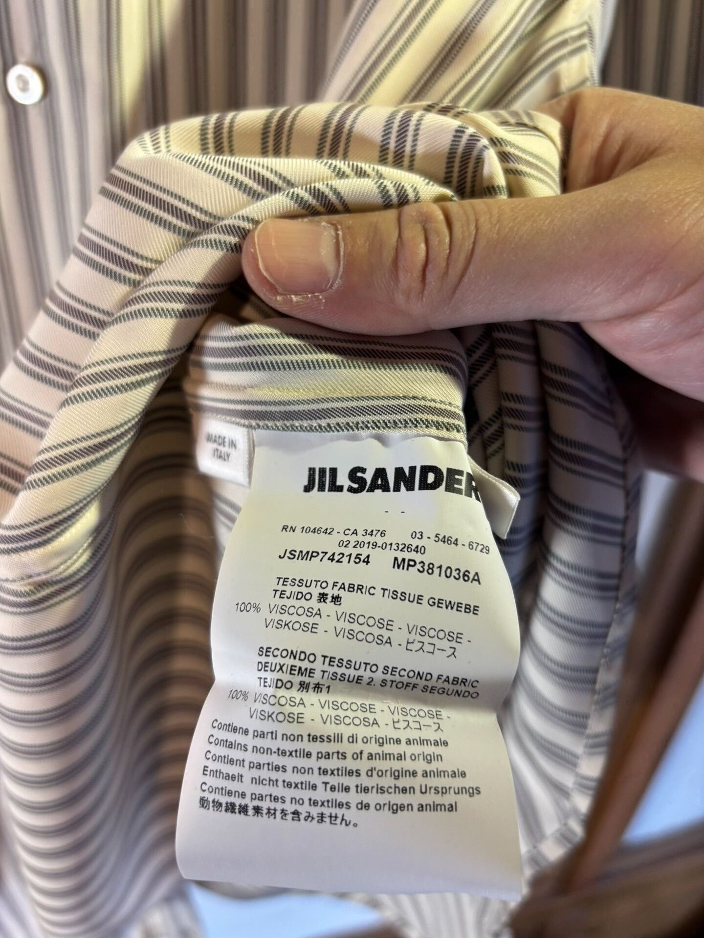 Jil Sander Jil Sander Oversized Shirt Size US XXS / EU 40 - 7 Thumbnail