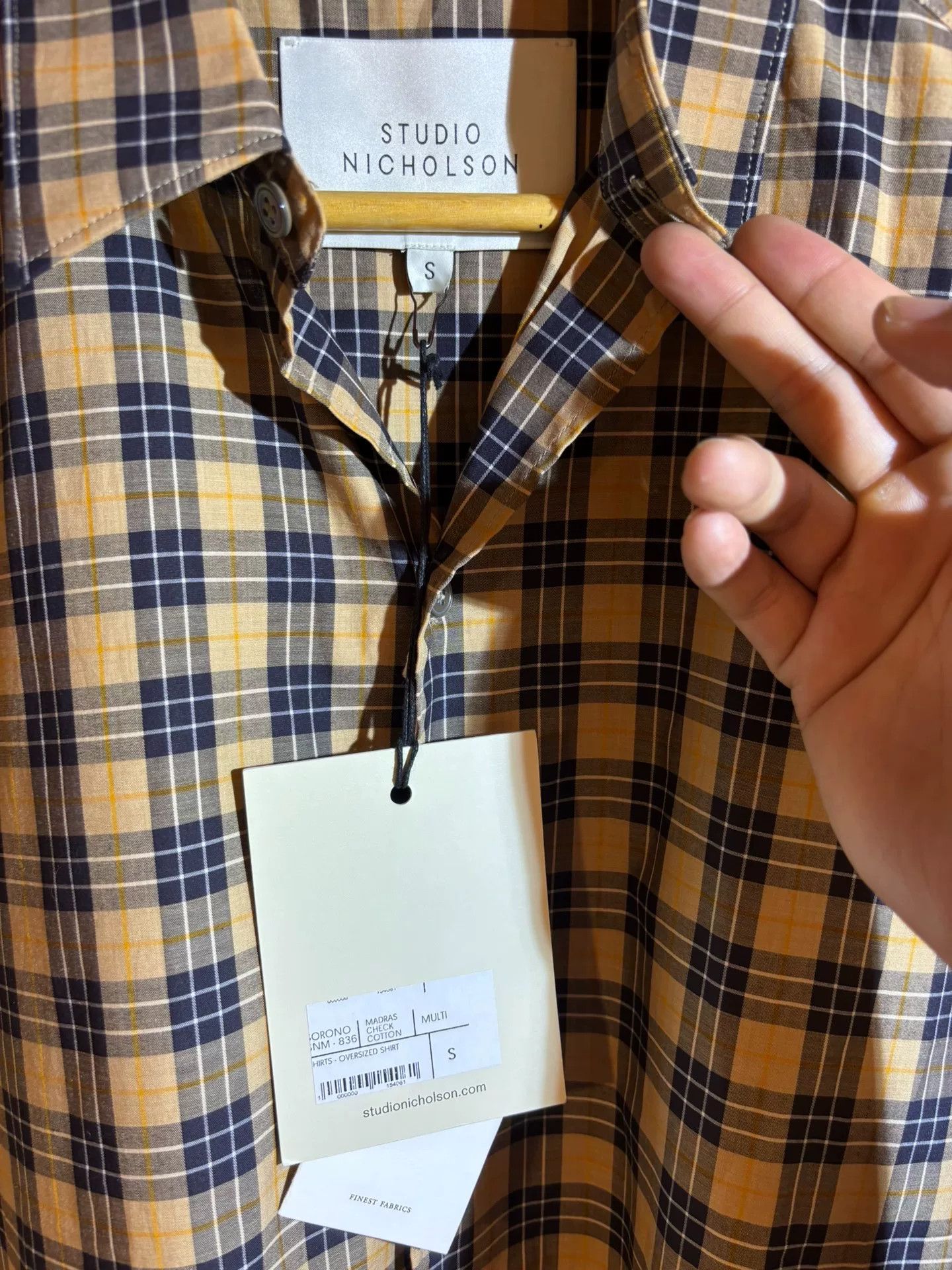 Studio Nicholson Studio Nicholson Oversized Check Shirt Size US S / EU 44-46 / 1 - 6 Thumbnail