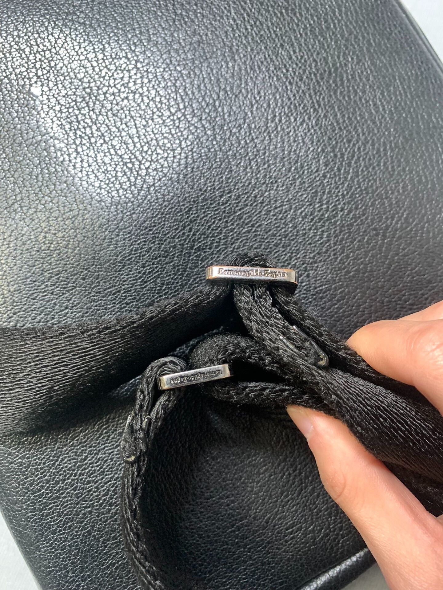 Ermenegildo Zegna Ermenegildo Zegna Leather Logo Shoulder Bag Size ONE SIZE - 6 Thumbnail