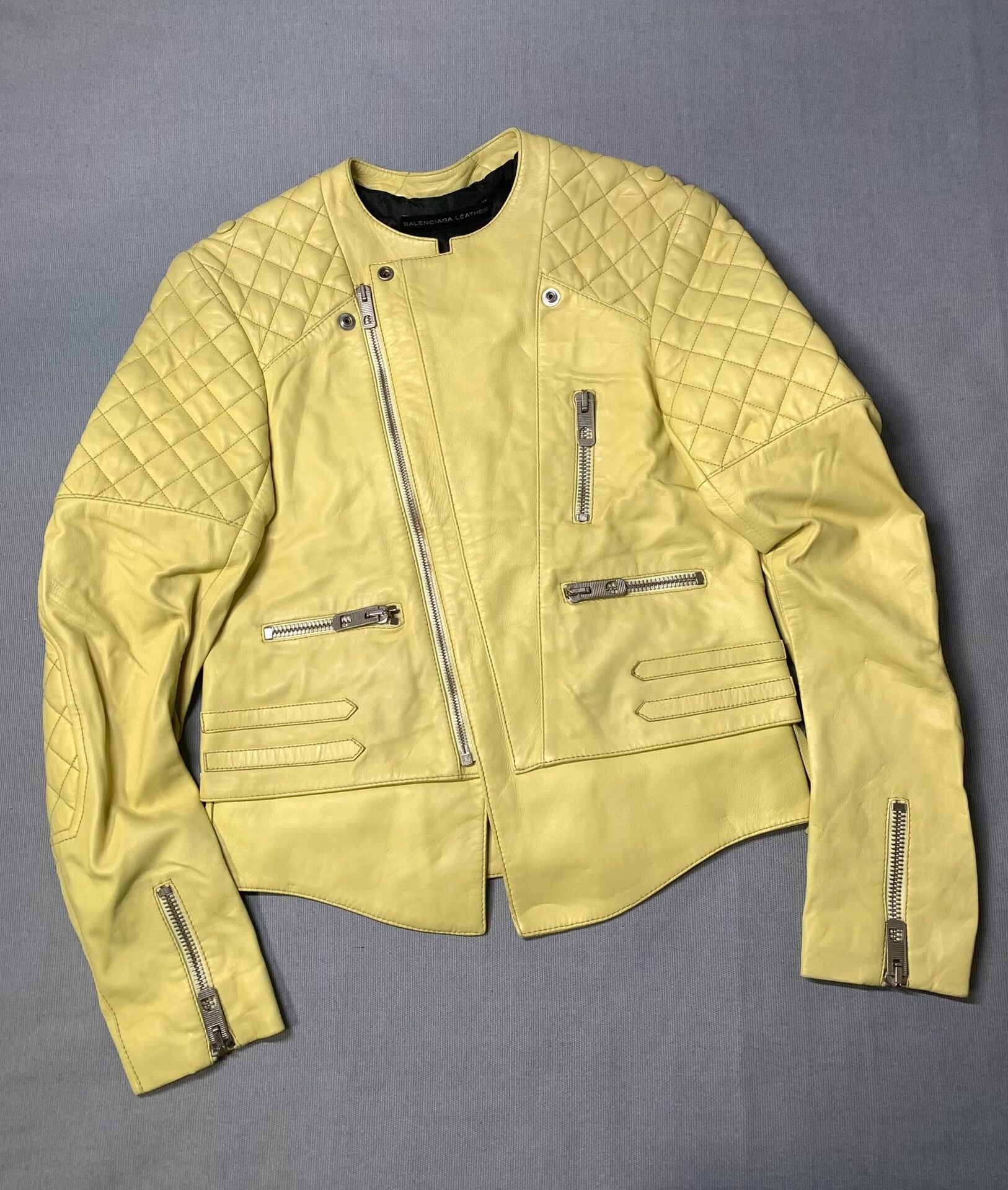 Balenciaga Balenciaga Fake Two-Piece Sheepskin Biker Jacket Size XS / US 0-2 / IT 36-38 - 4 Thumbnail