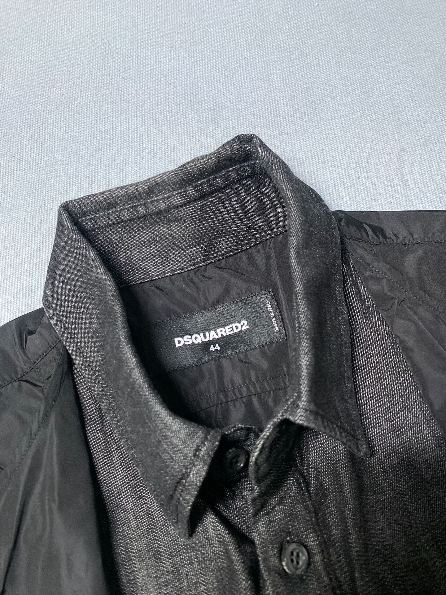 Dsquared2 Dsquared2 Layered Nylon Denim Shirt Size US S / EU 44-46 / 1 - 4 Thumbnail