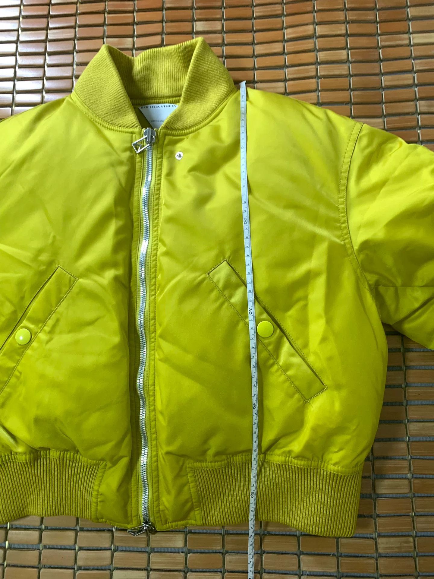 Bottega Veneta Bottega Veneta Short Yellow Down Pilot Jacket Size L / US 10 / IT 46 - 9 Thumbnail