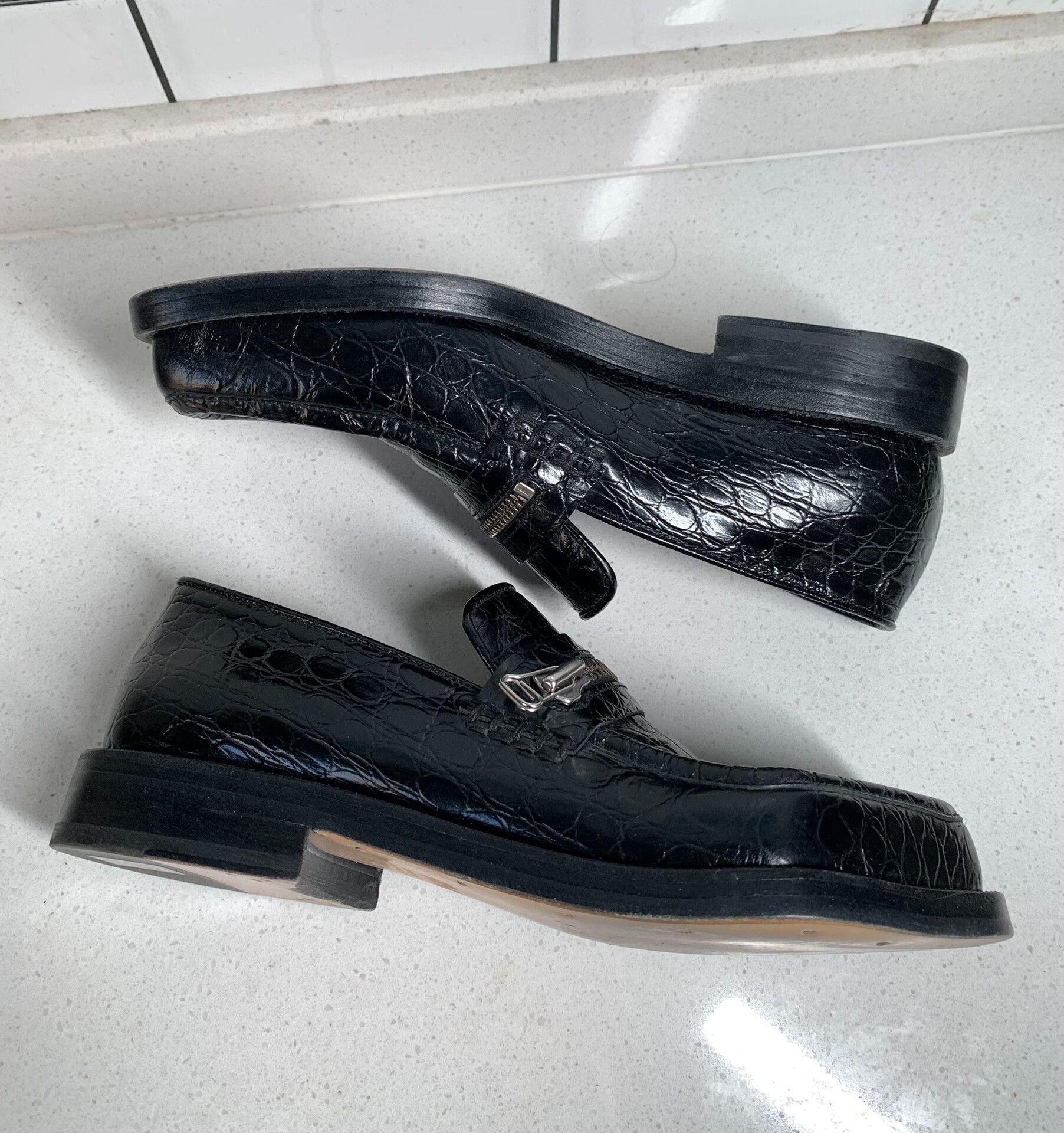 Magliano Magliano Crocodile Pattern Leather Shoes Size US 7 / EU 40 - 4 Thumbnail