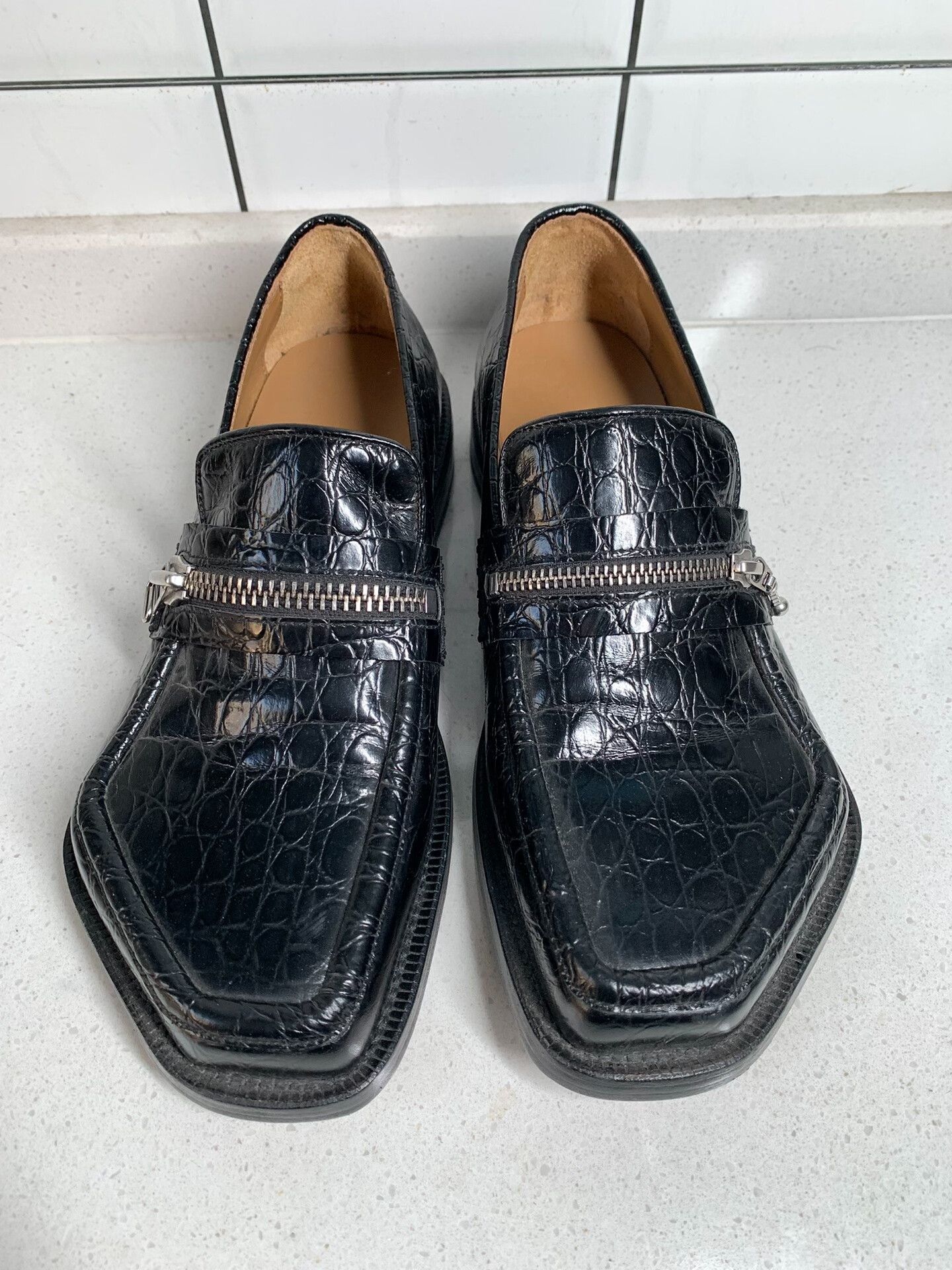 Magliano Magliano Crocodile Pattern Leather Shoes Size US 7 / EU 40 - 3 Thumbnail